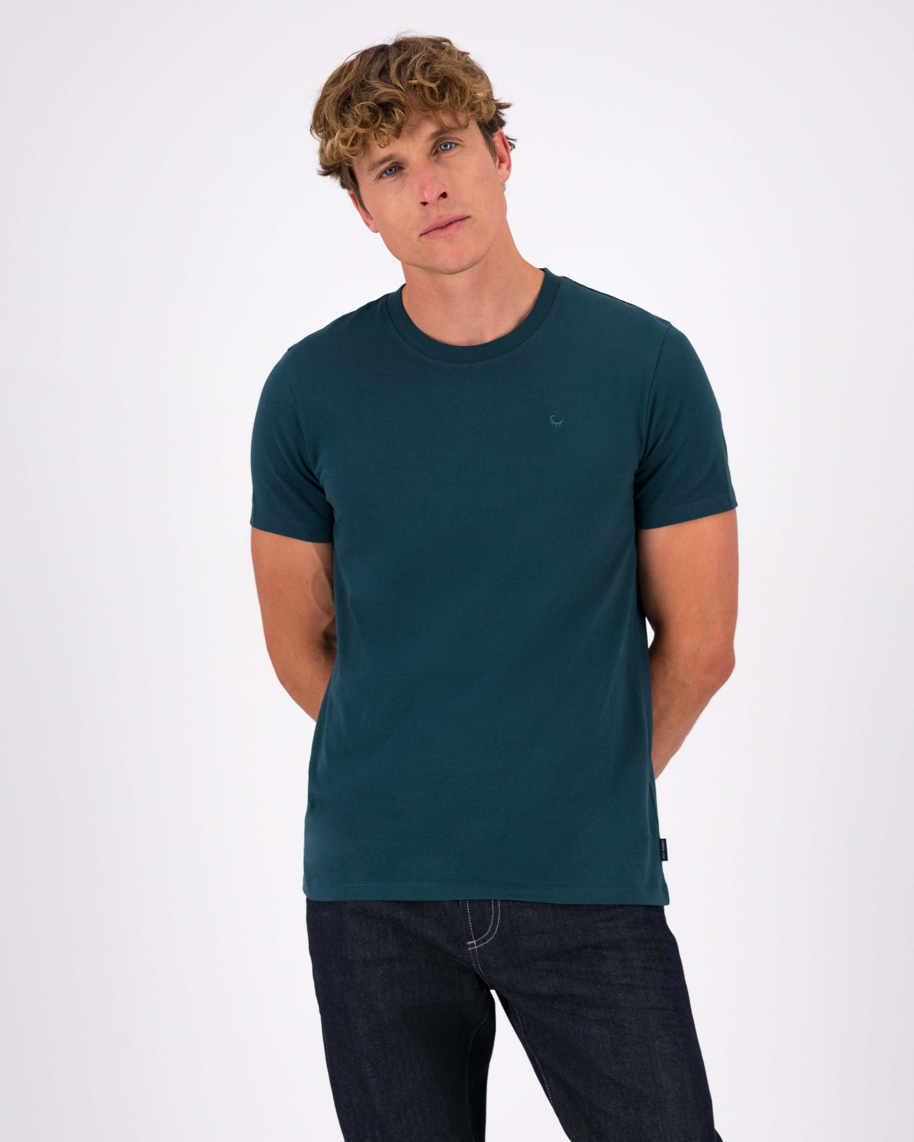 Old Khaki Men’s Nick Cotton T-shirt -  Teal