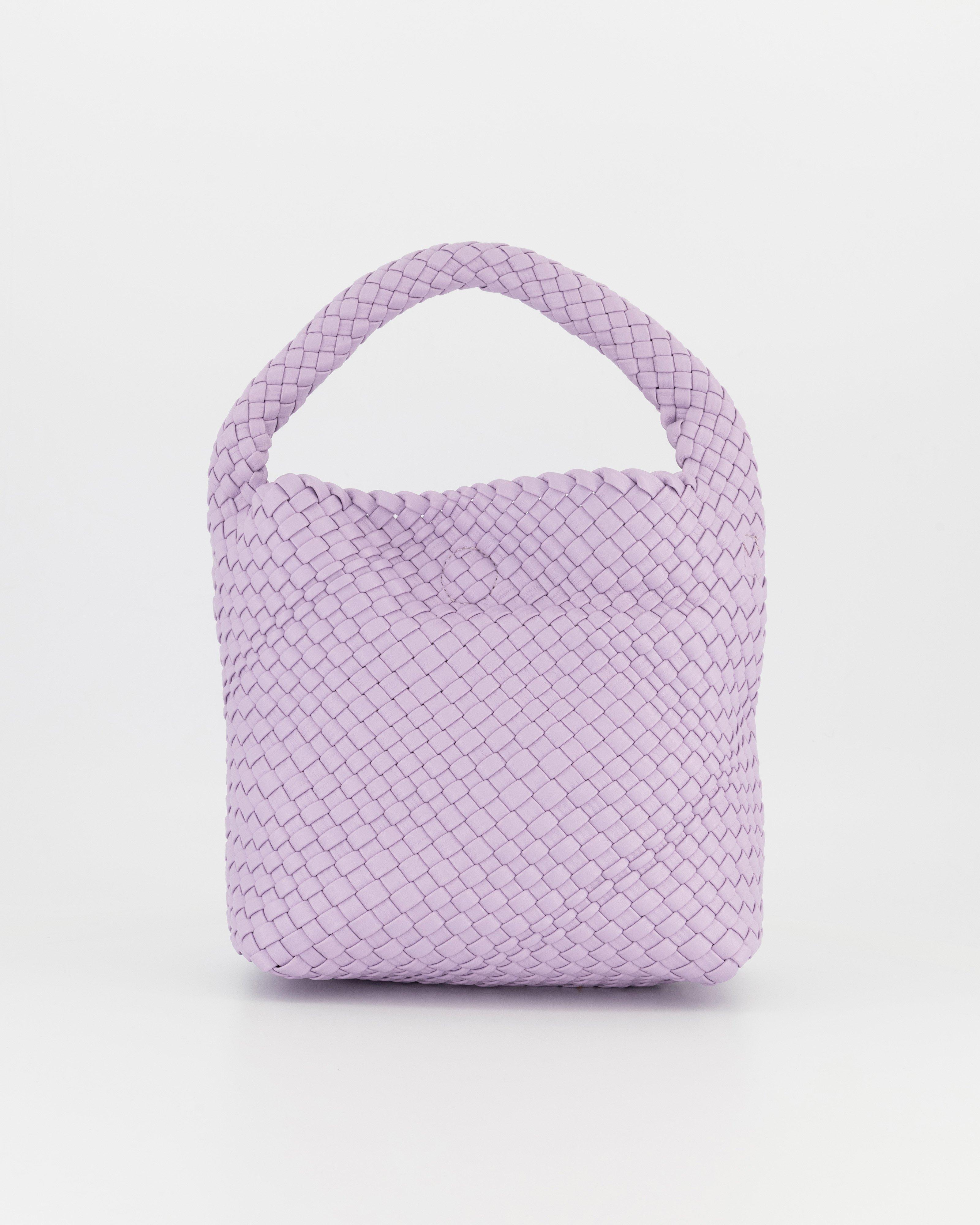 Flora Woven Handbag -  Lilac