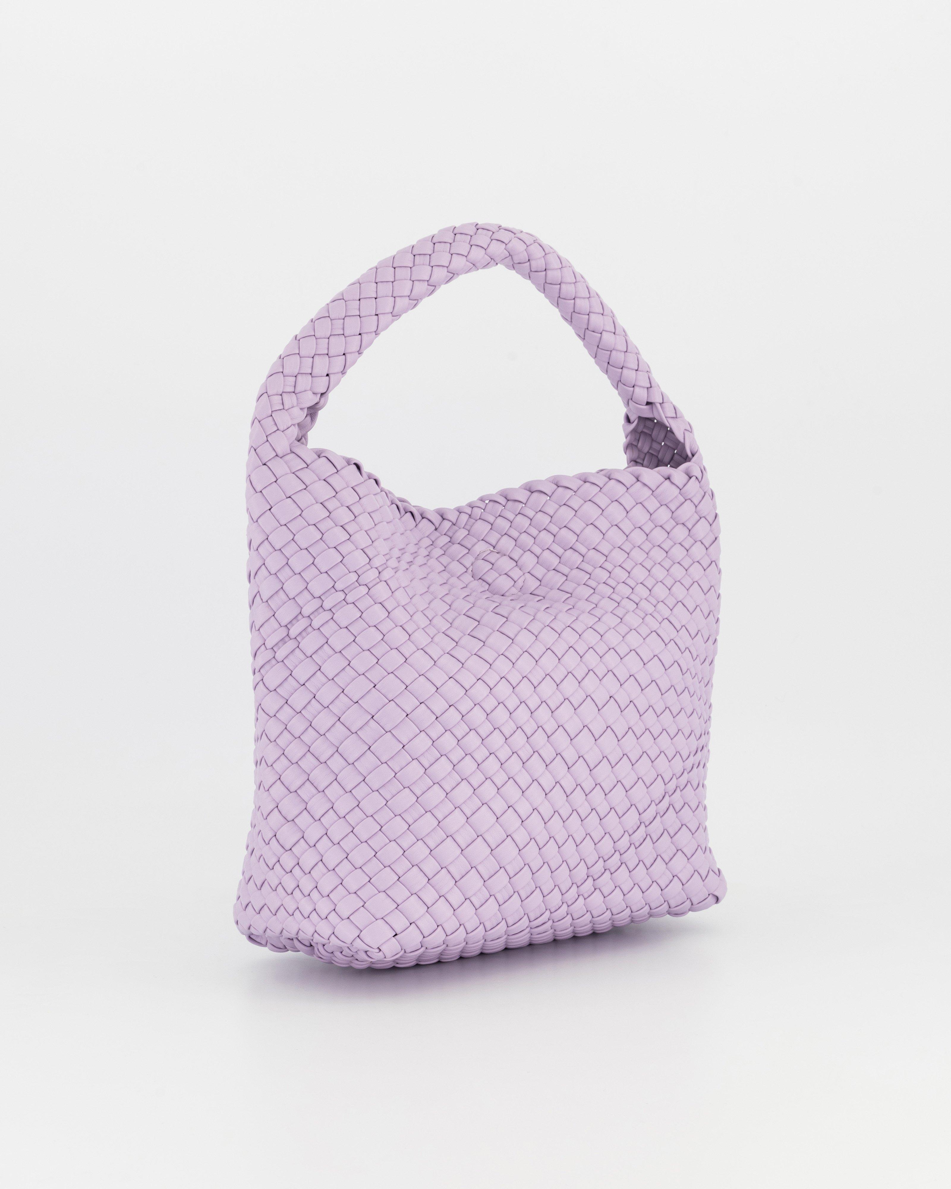 Flora Woven Handbag -  Lilac