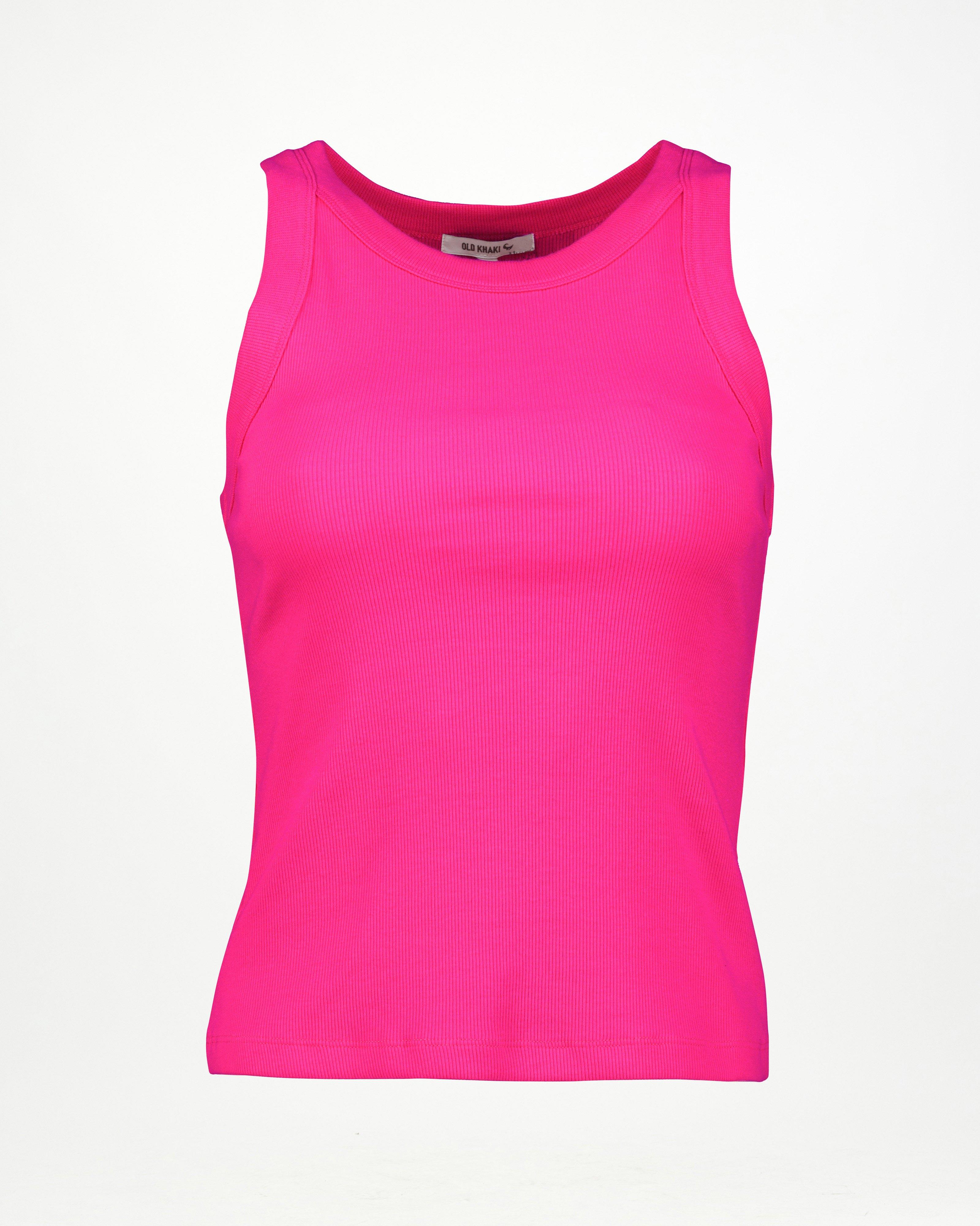 Women's Cara Ribbed Cami -  Pink