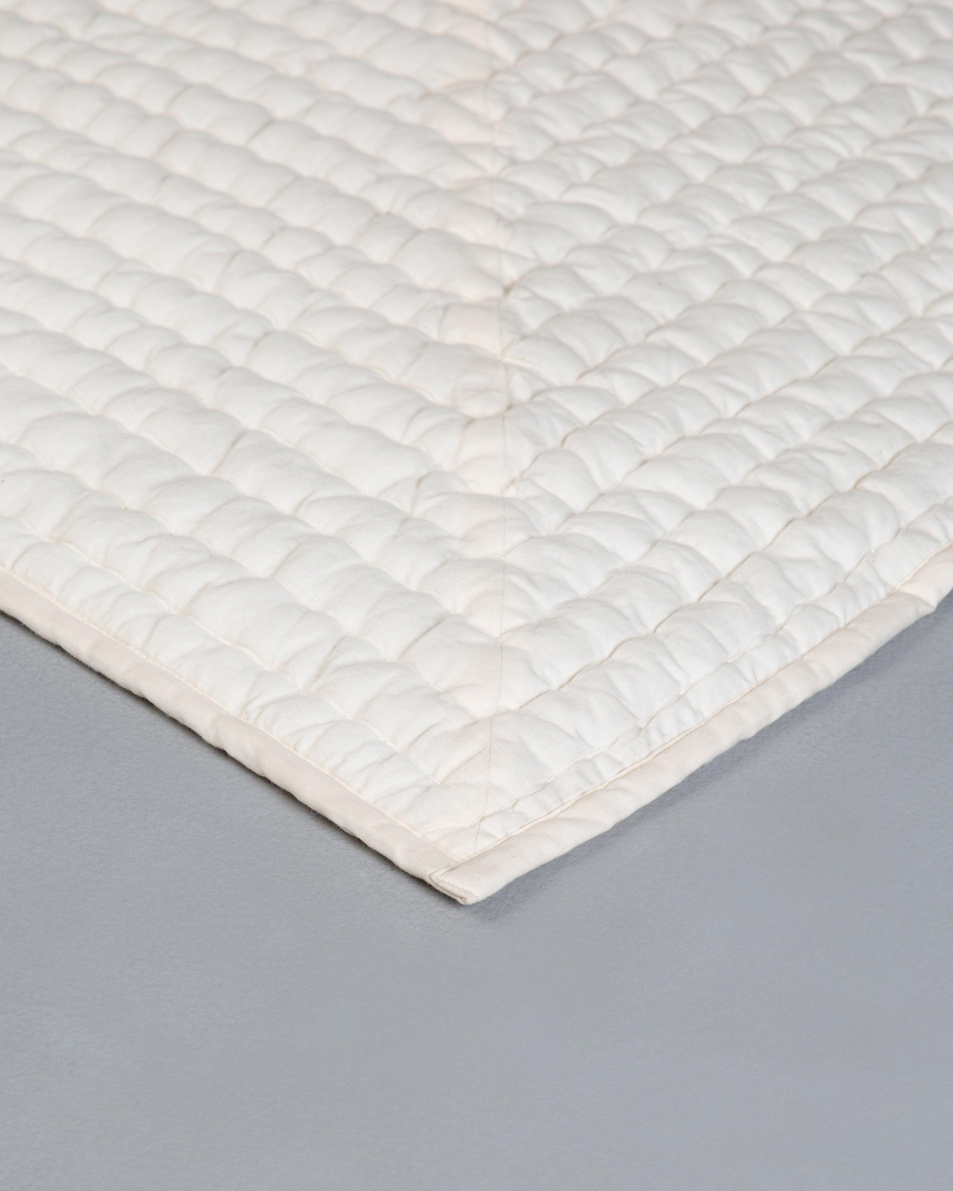 Alice Embroidered Quilt -  Milk