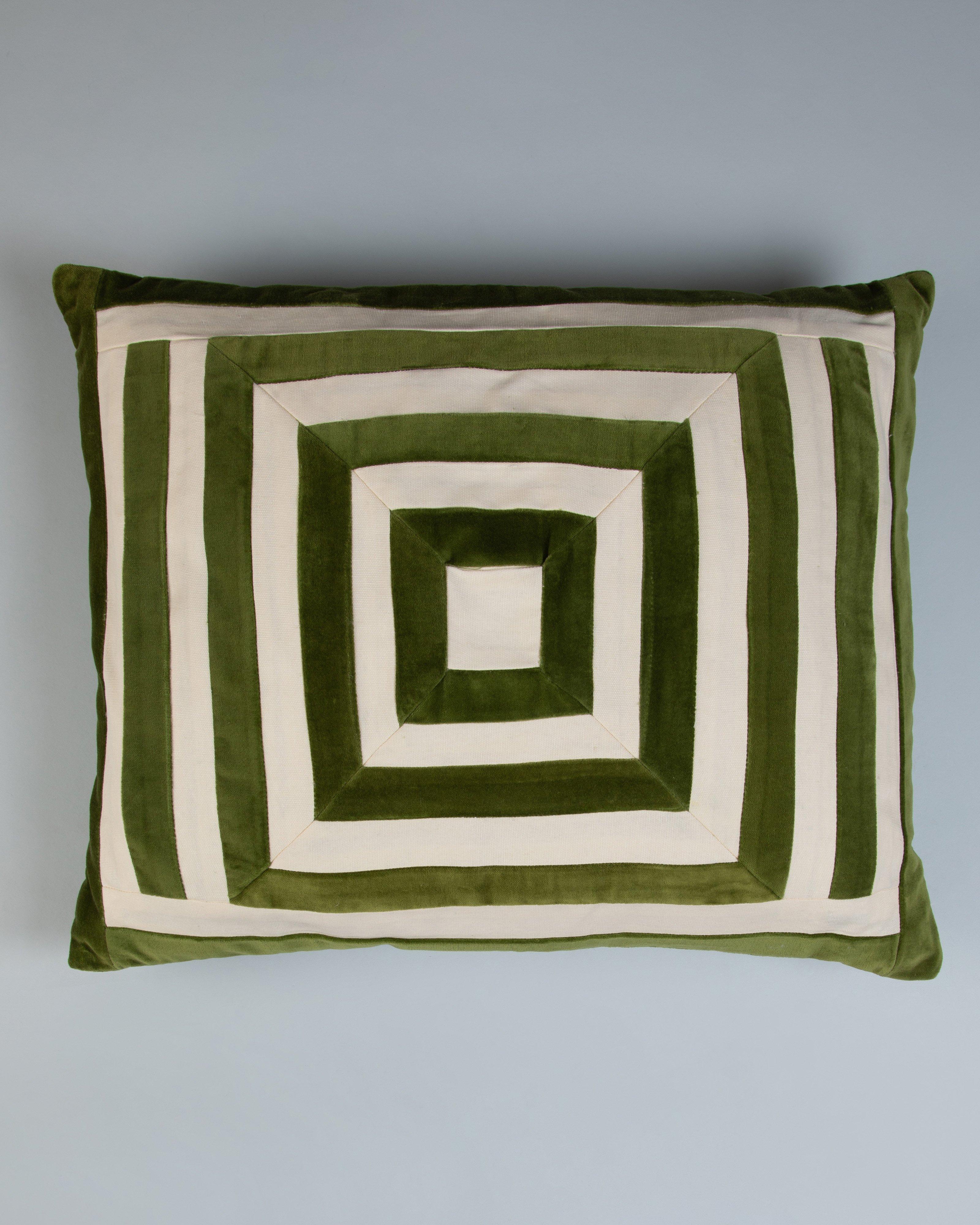 Mason Velvet Cushion -  Green