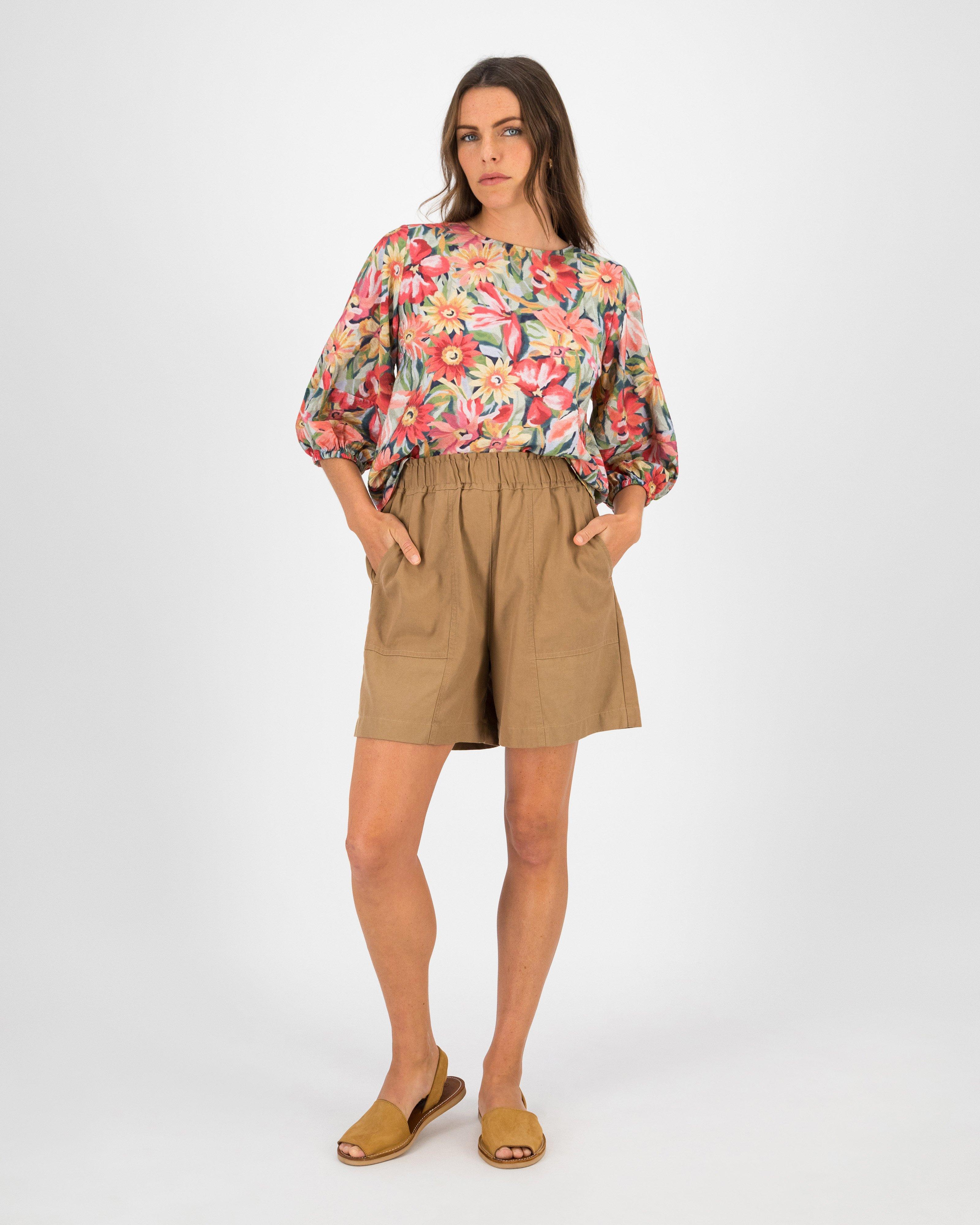 Rare Earth Women’s Sunny Shorts -  Camel