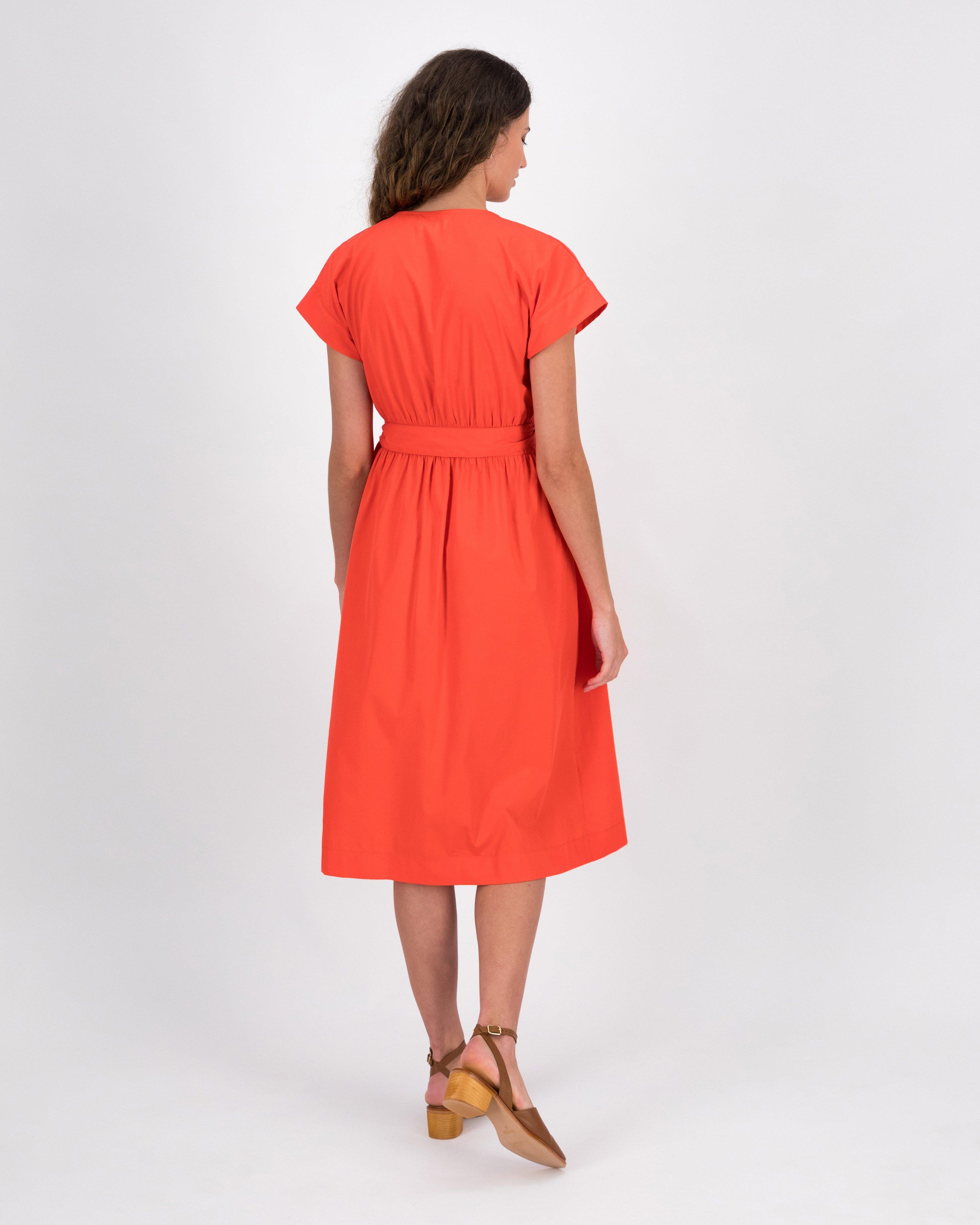 Rare Earth Women’s Morgan Wrap Dress -  Coral