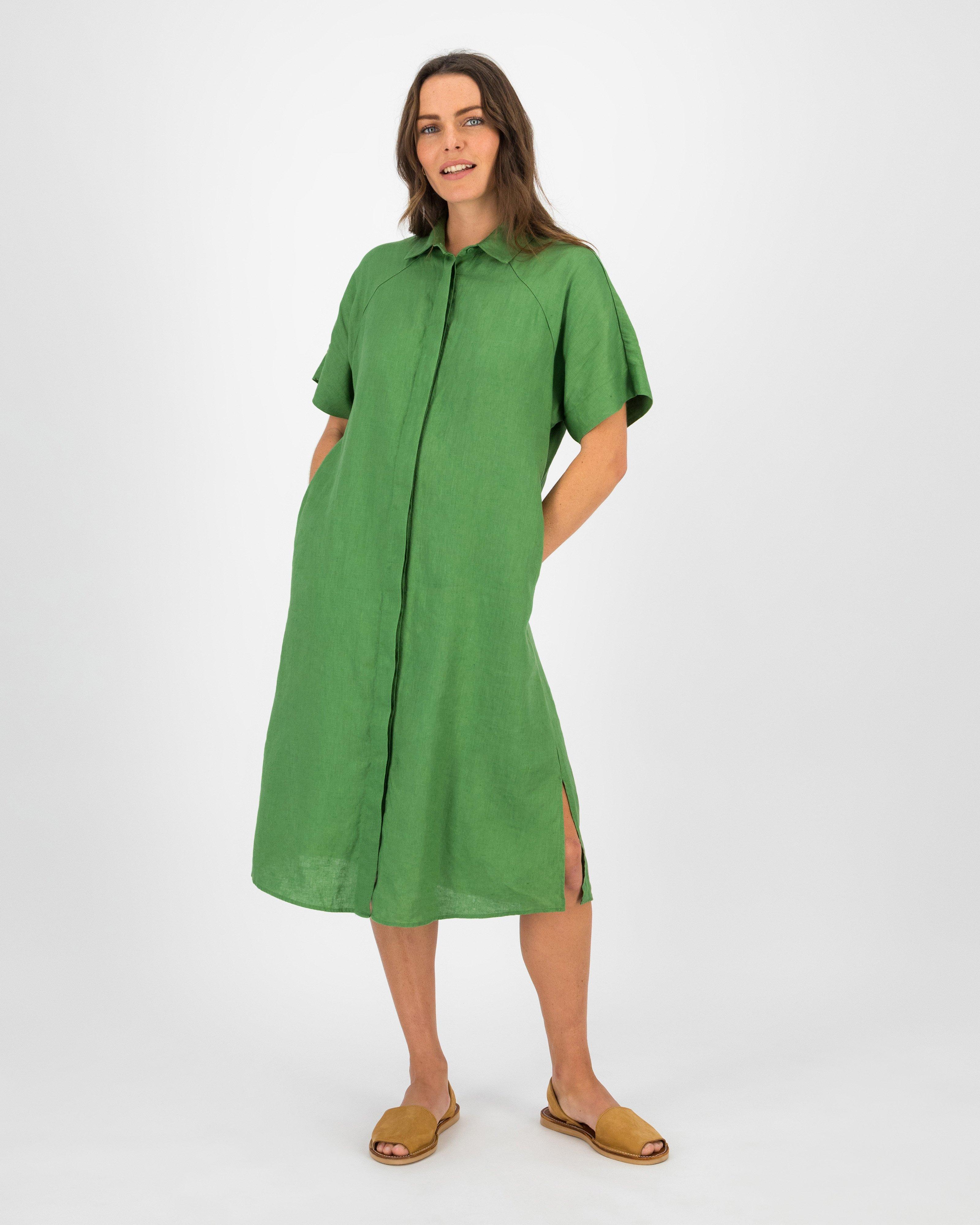 Rare Earth Women’s Mimi Shirt Dress -  Green