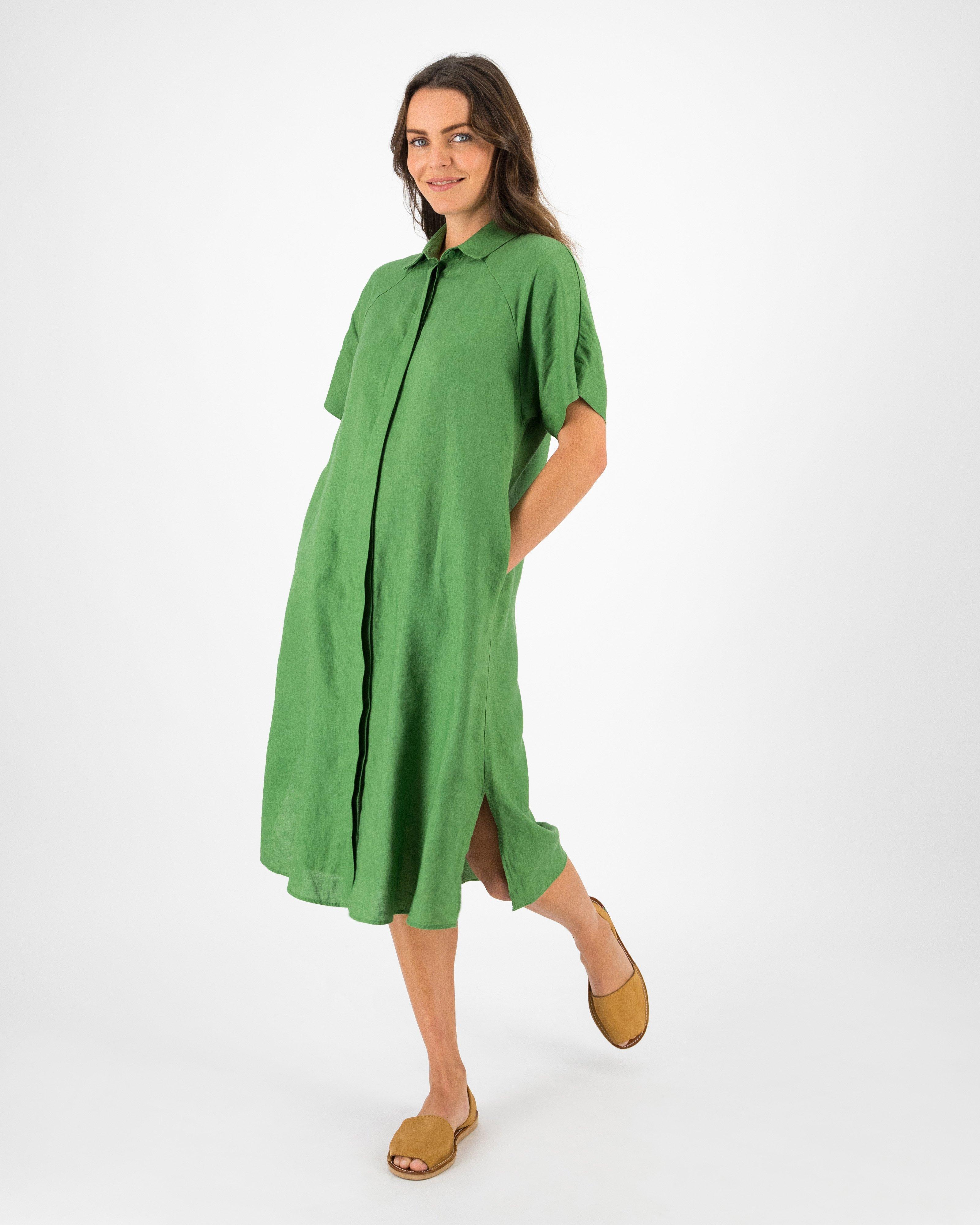 Rare Earth Women’s Mimi Shirt Dress -  Green