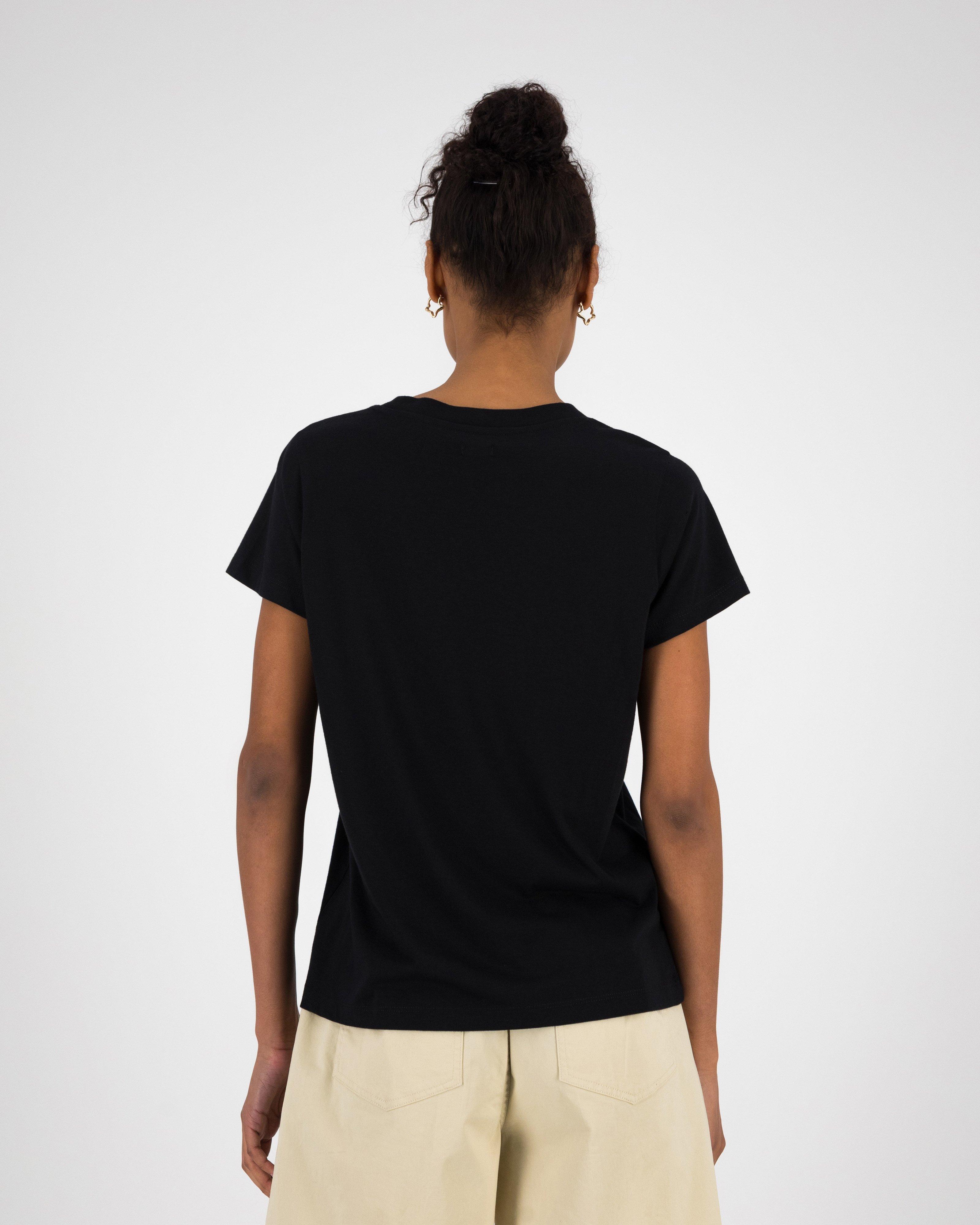 Women’s Skyla Branded T-Shirt  -  Black