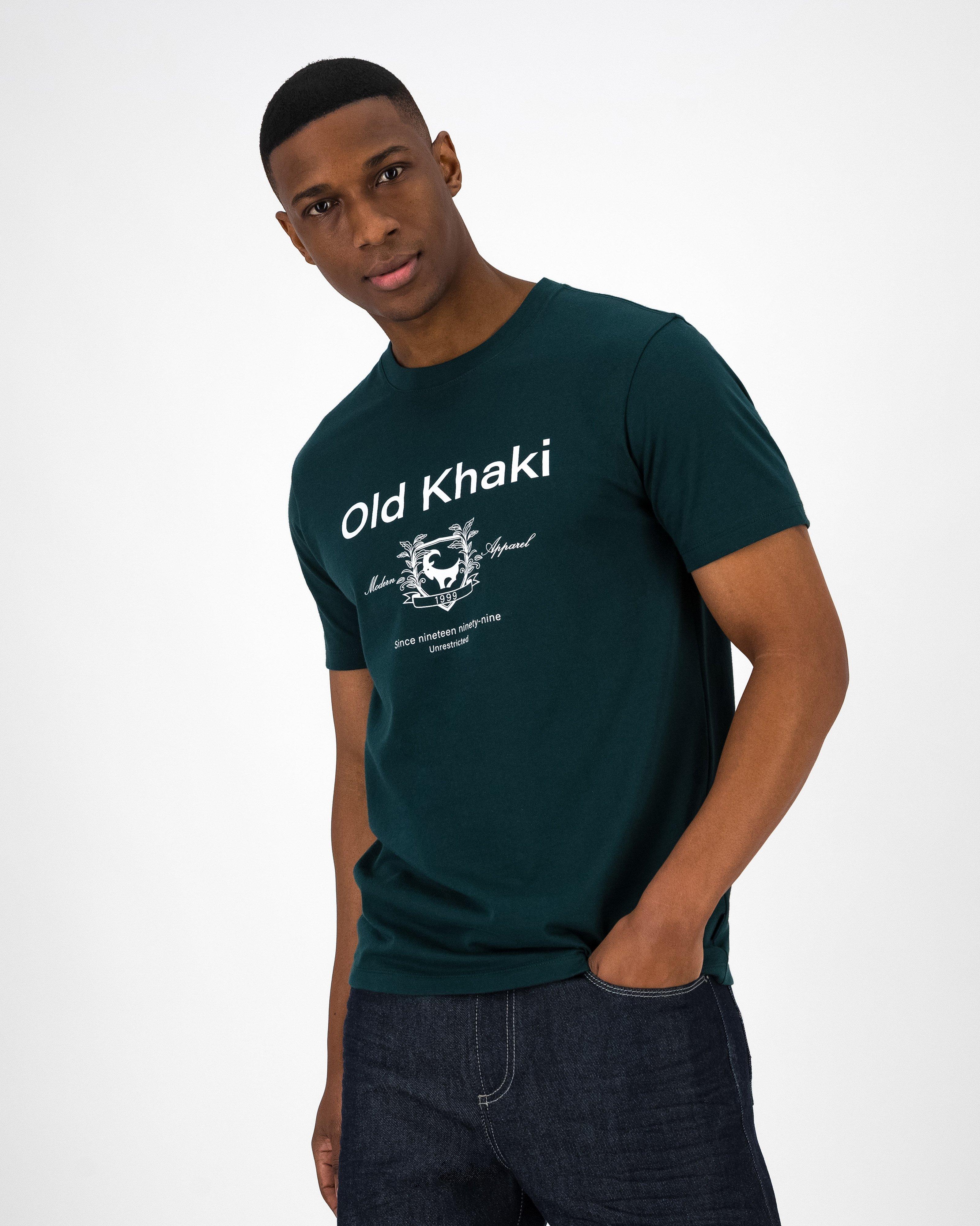 Khaki t shirt best sale