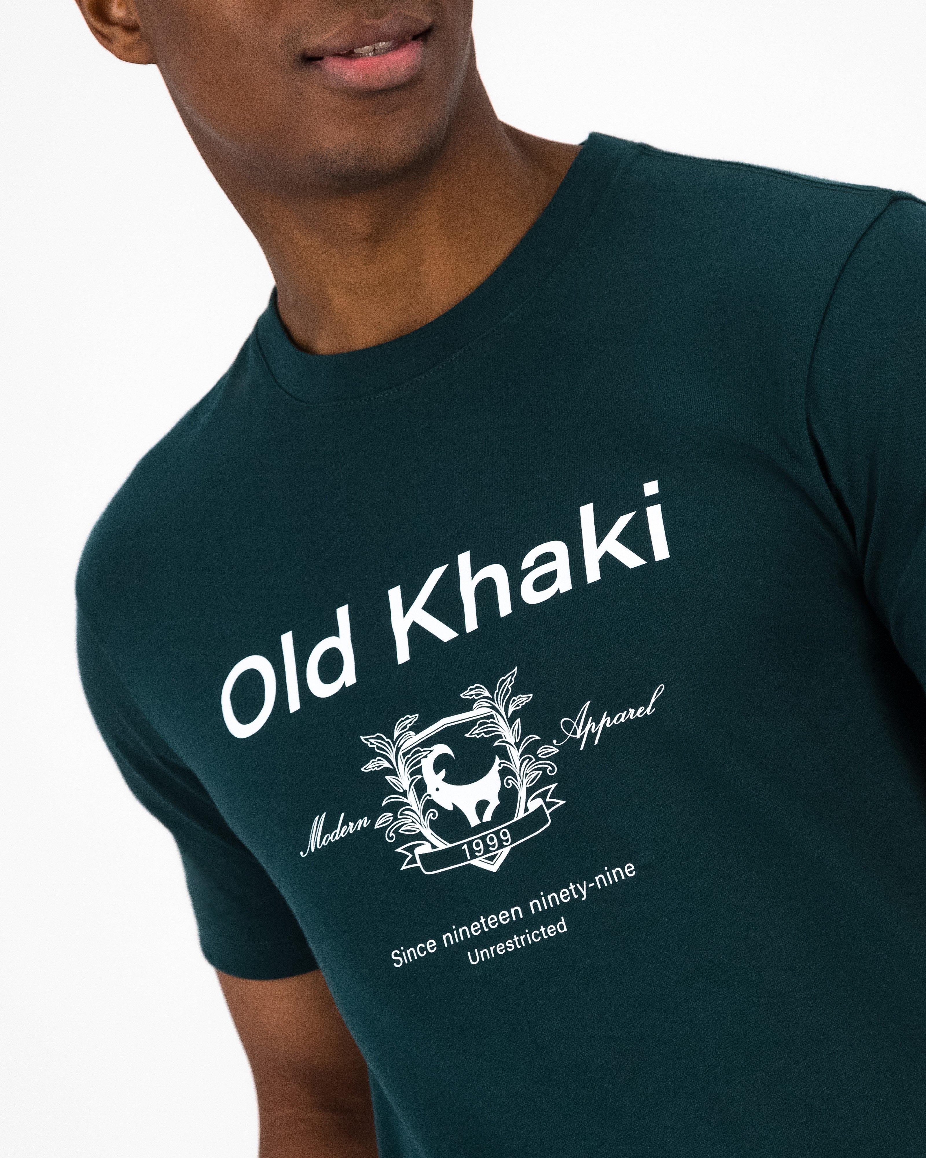 Old Khaki Men’s George Hero T-shirt -  Dark Green