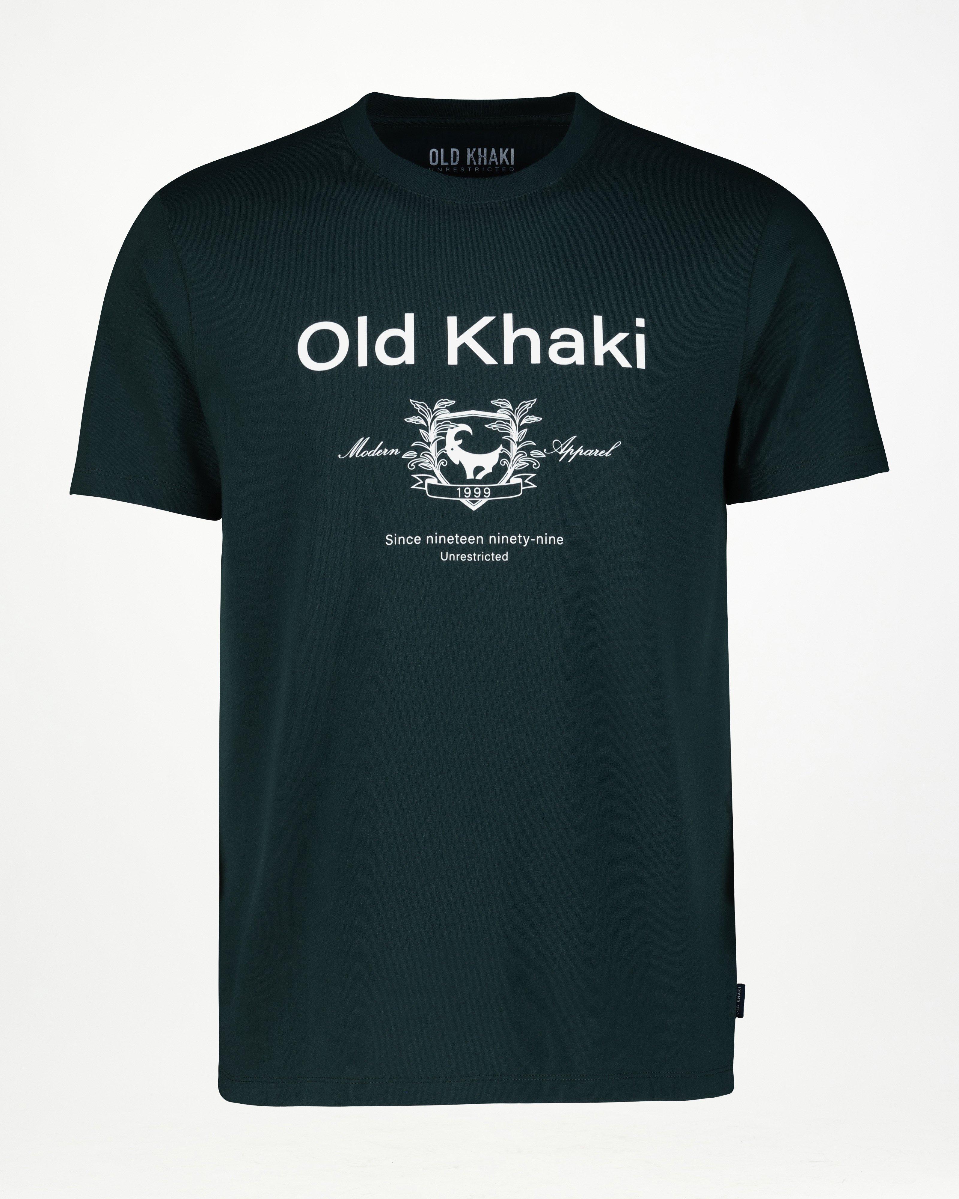 Old Khaki Men’s George Hero T-shirt -  Dark Green