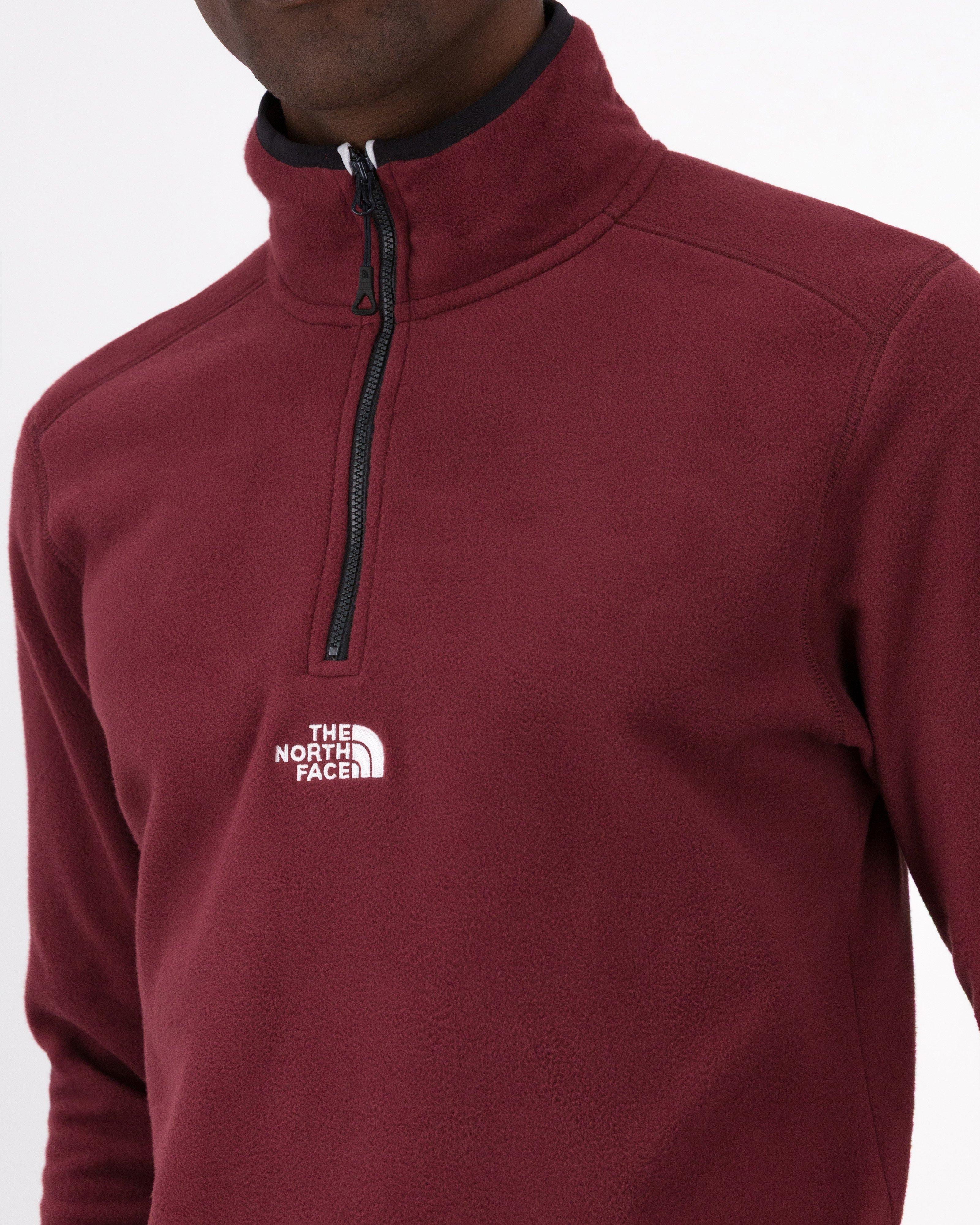The North Face Men’s Glacier 1/4 Zip Fleece Top -  Plum