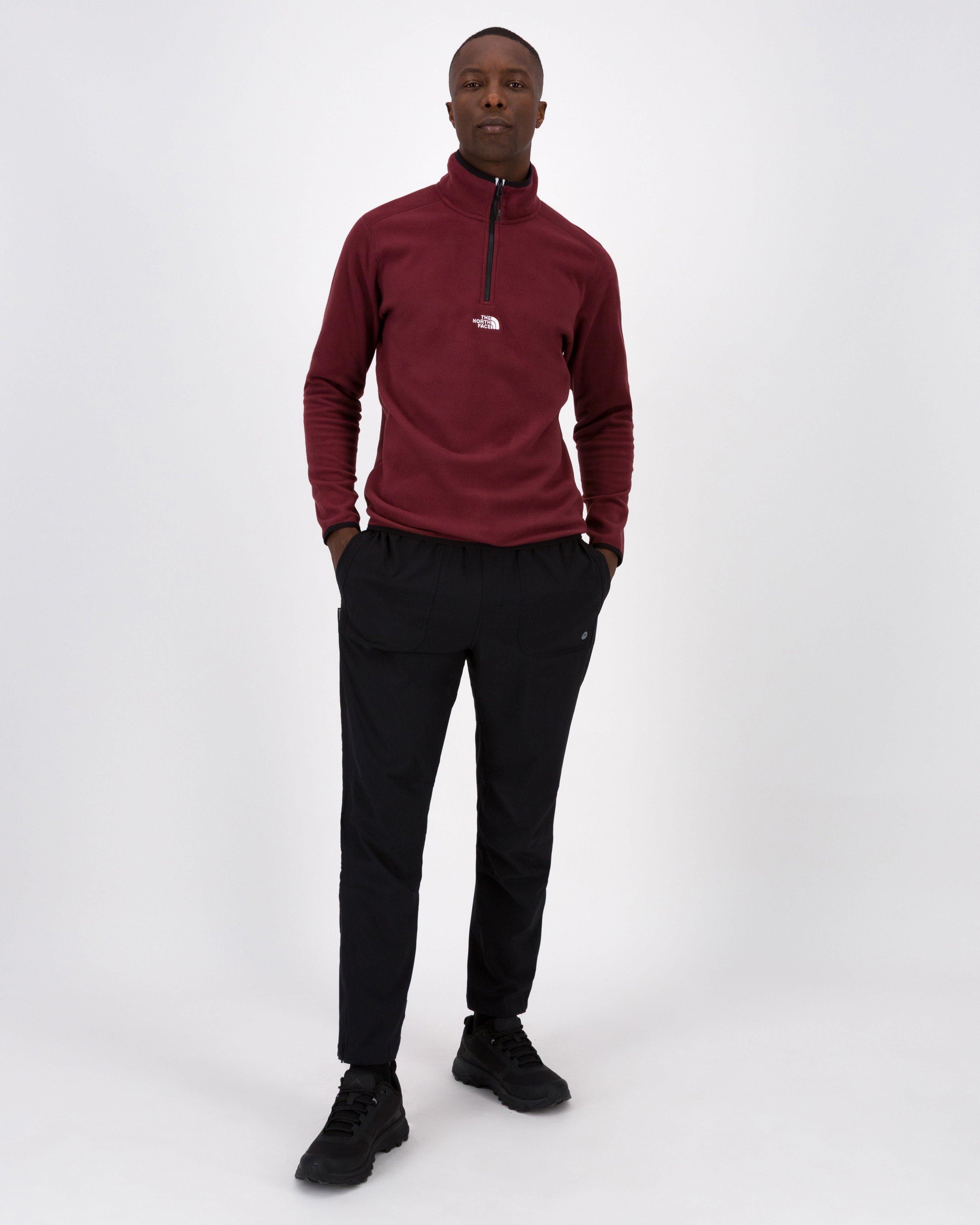 The North Face Men’s Glacier 1/4 Zip Fleece Top -  Plum