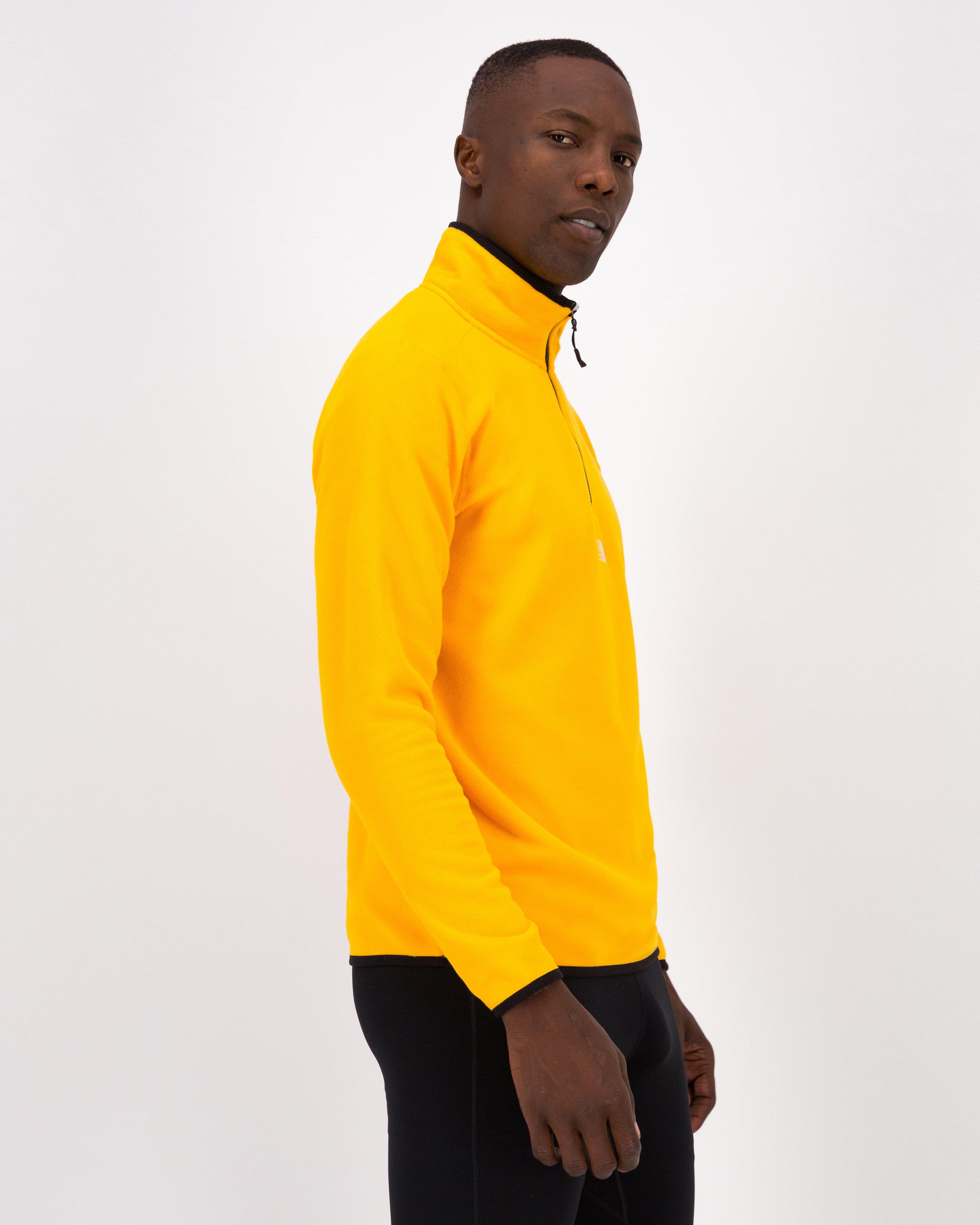 The North Face Men’s Glacier 1/4 Zip Fleece Top -  Gold