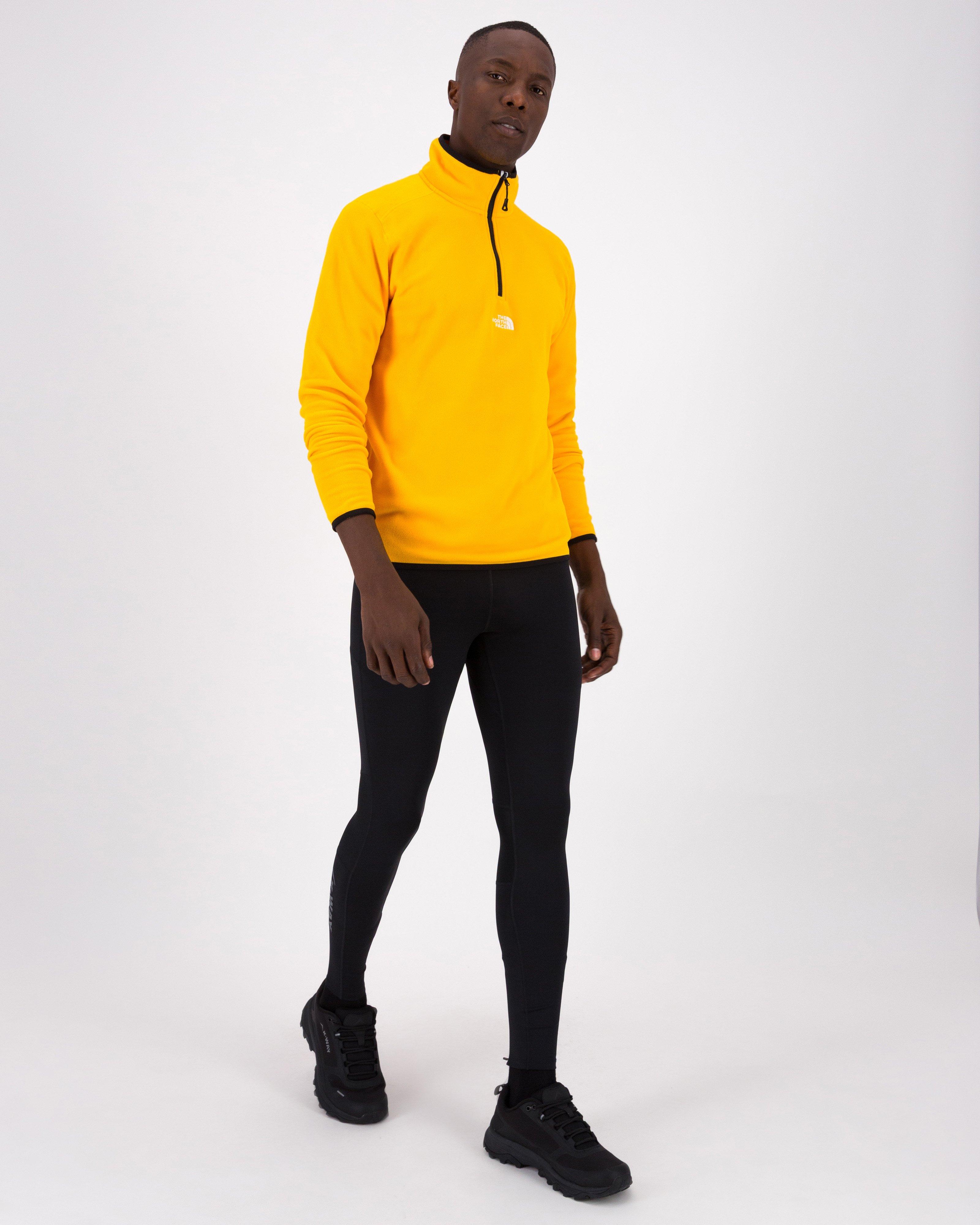The North Face Men’s Glacier 1/4 Zip Fleece Top -  Gold