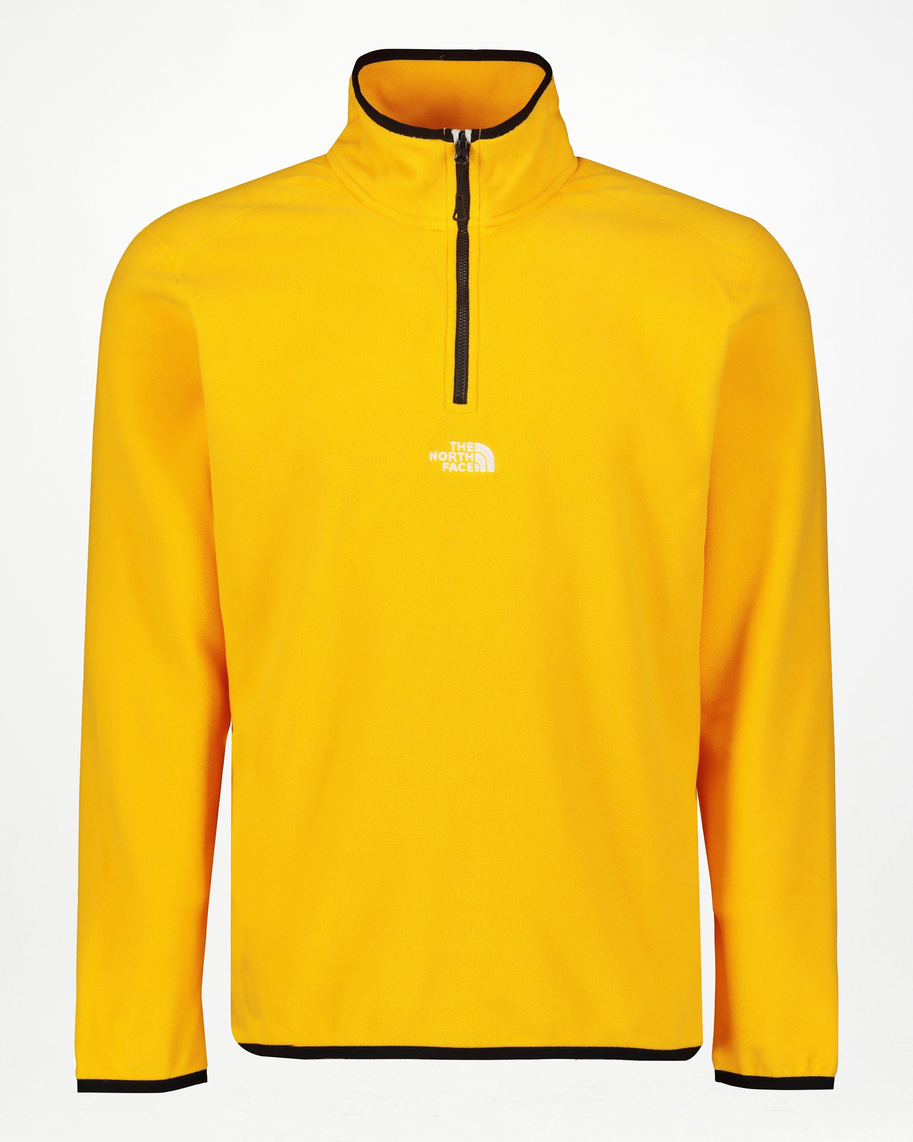 The North Face Men’s Glacier 1/4 Zip Fleece Top -  Gold