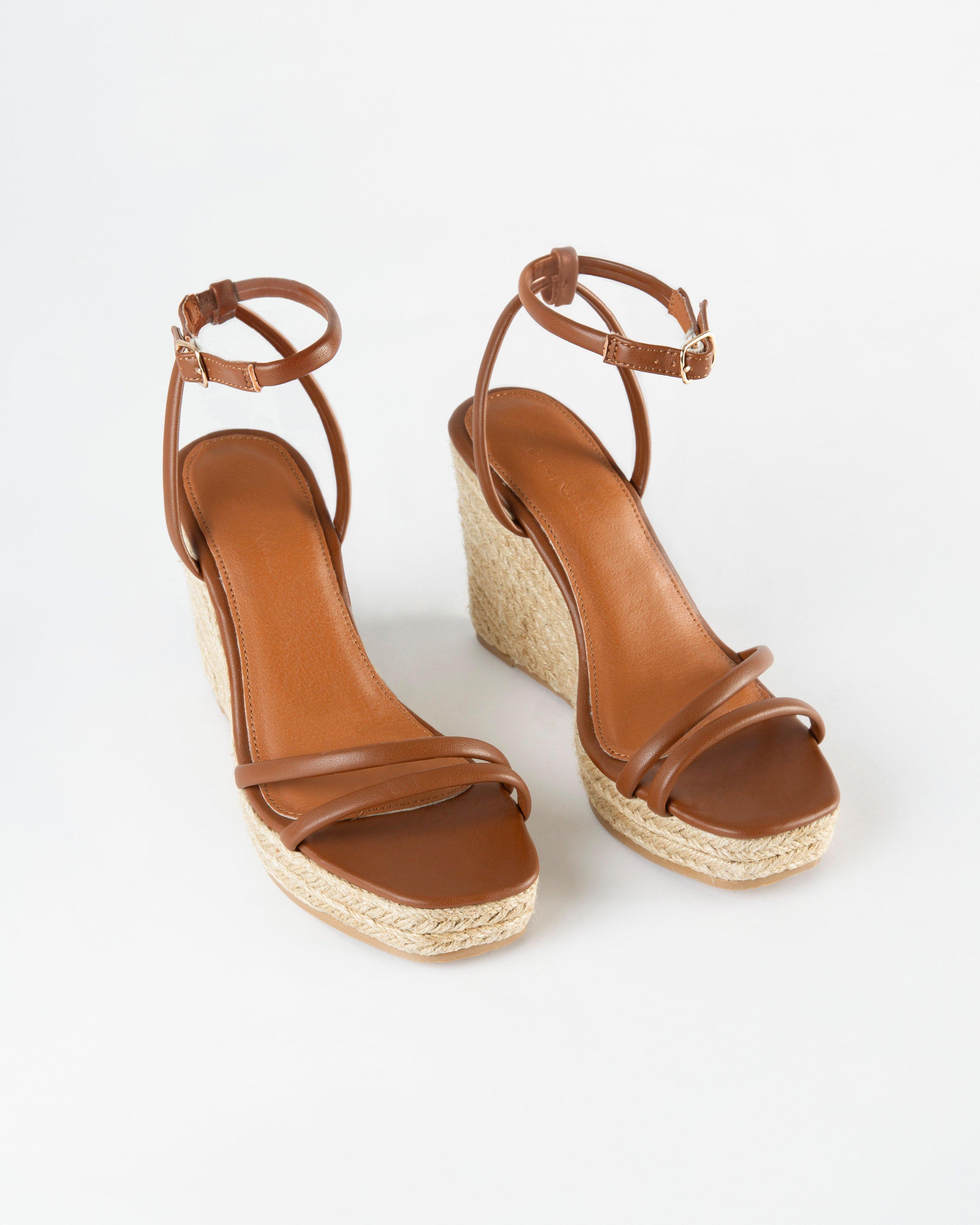 Women’s Alayna Espadrille Strappy Wedge Sandal  -  Tan