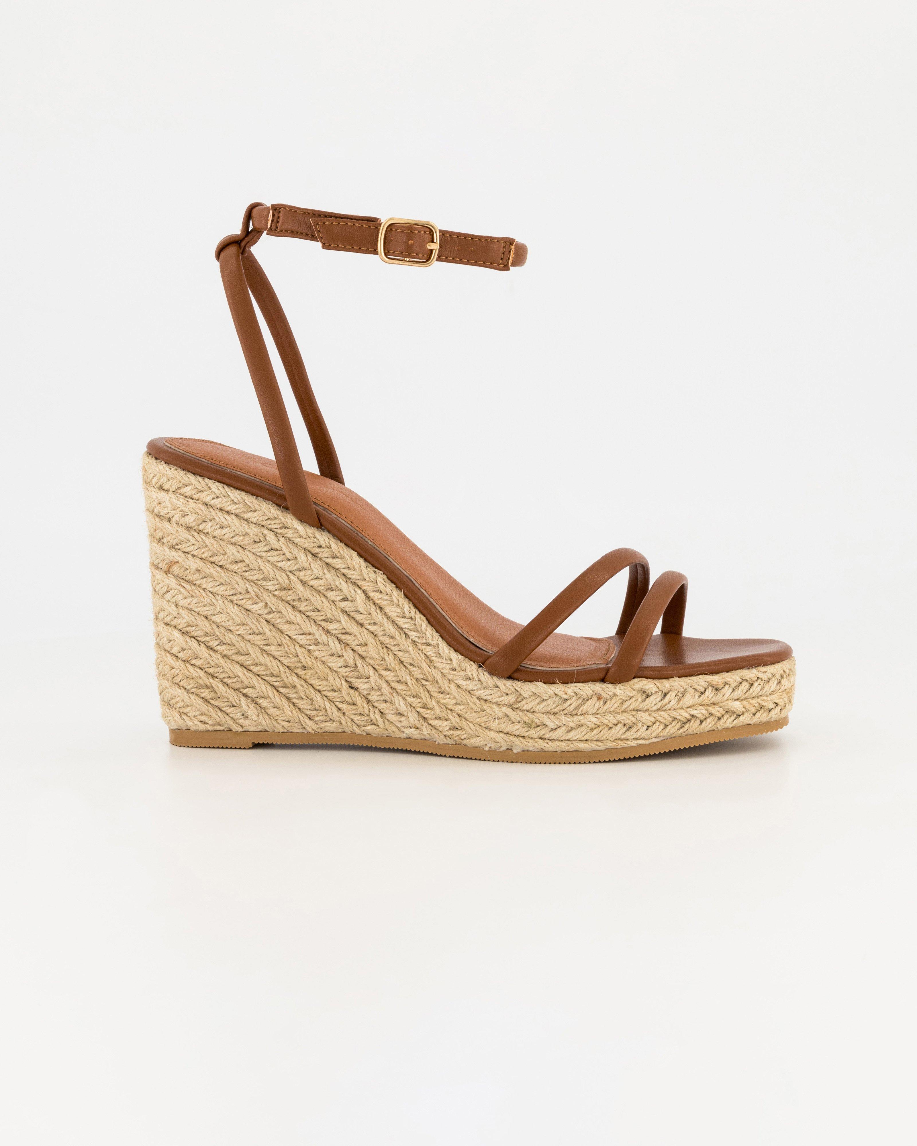 Women’s Alayna Espadrille Strappy Wedge Sandal  -  Tan