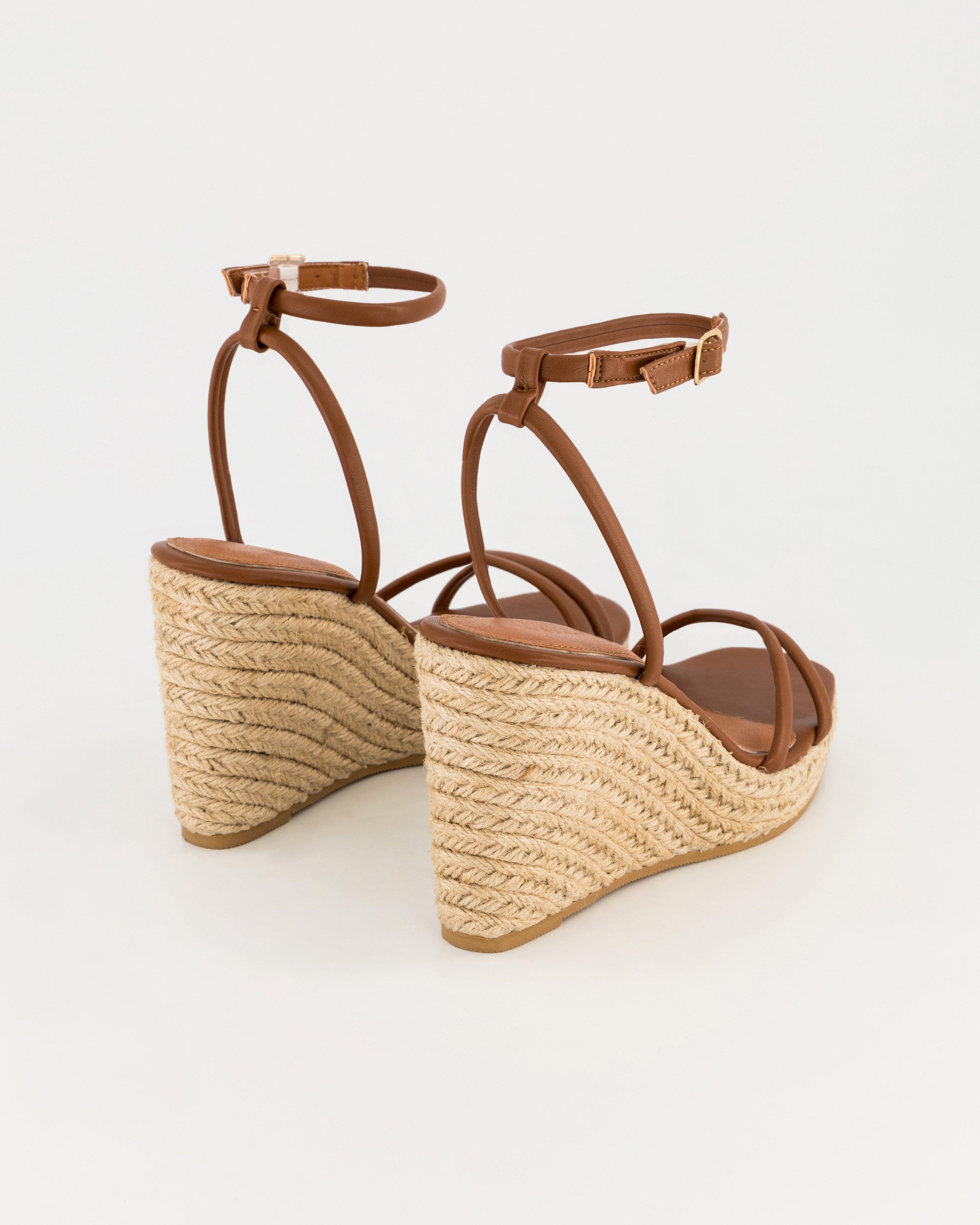 Women’s Alayna Espadrille Strappy Wedge Sandal  -  Tan