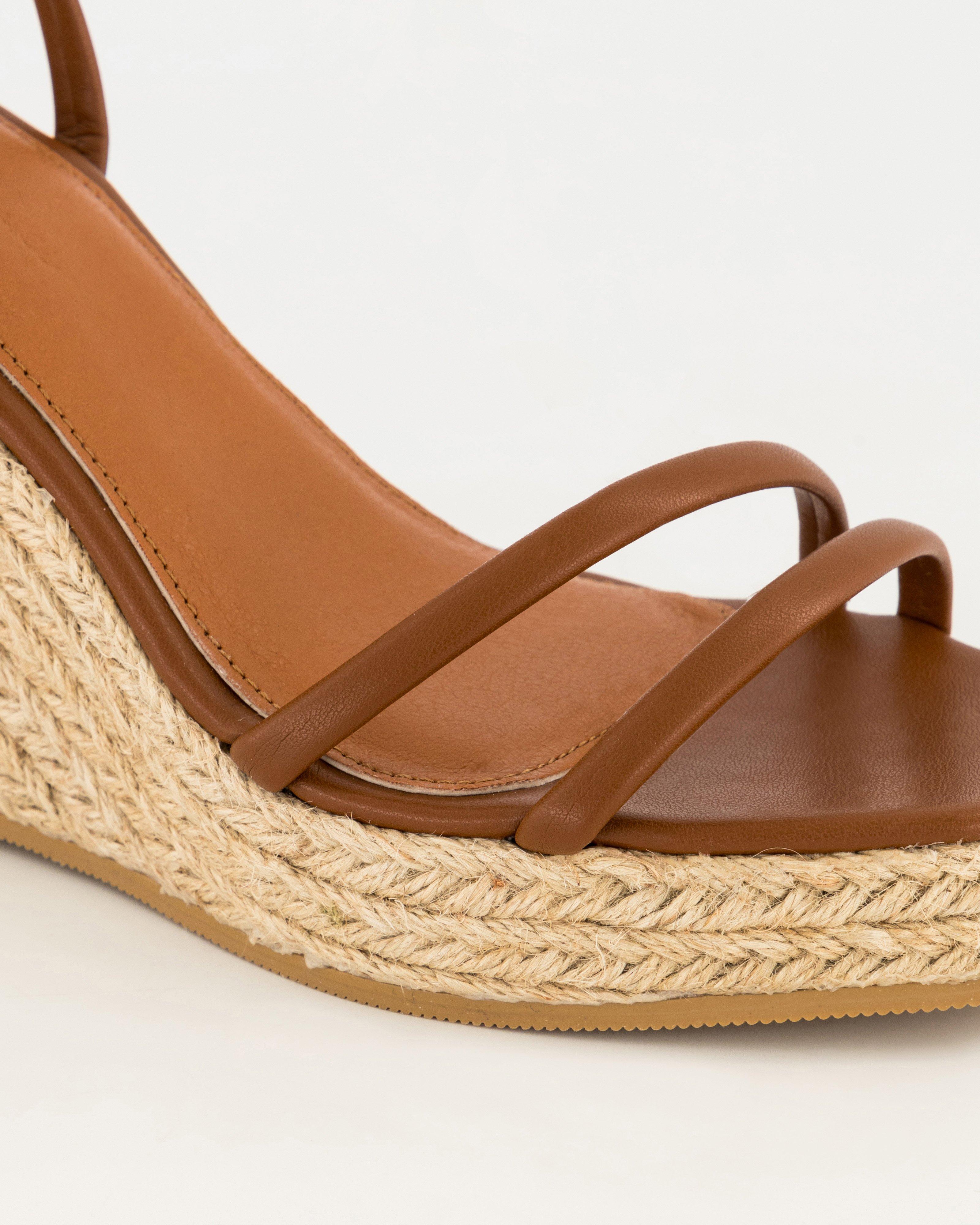 Women’s Alayna Espadrille Strappy Wedge Sandal  -  Tan