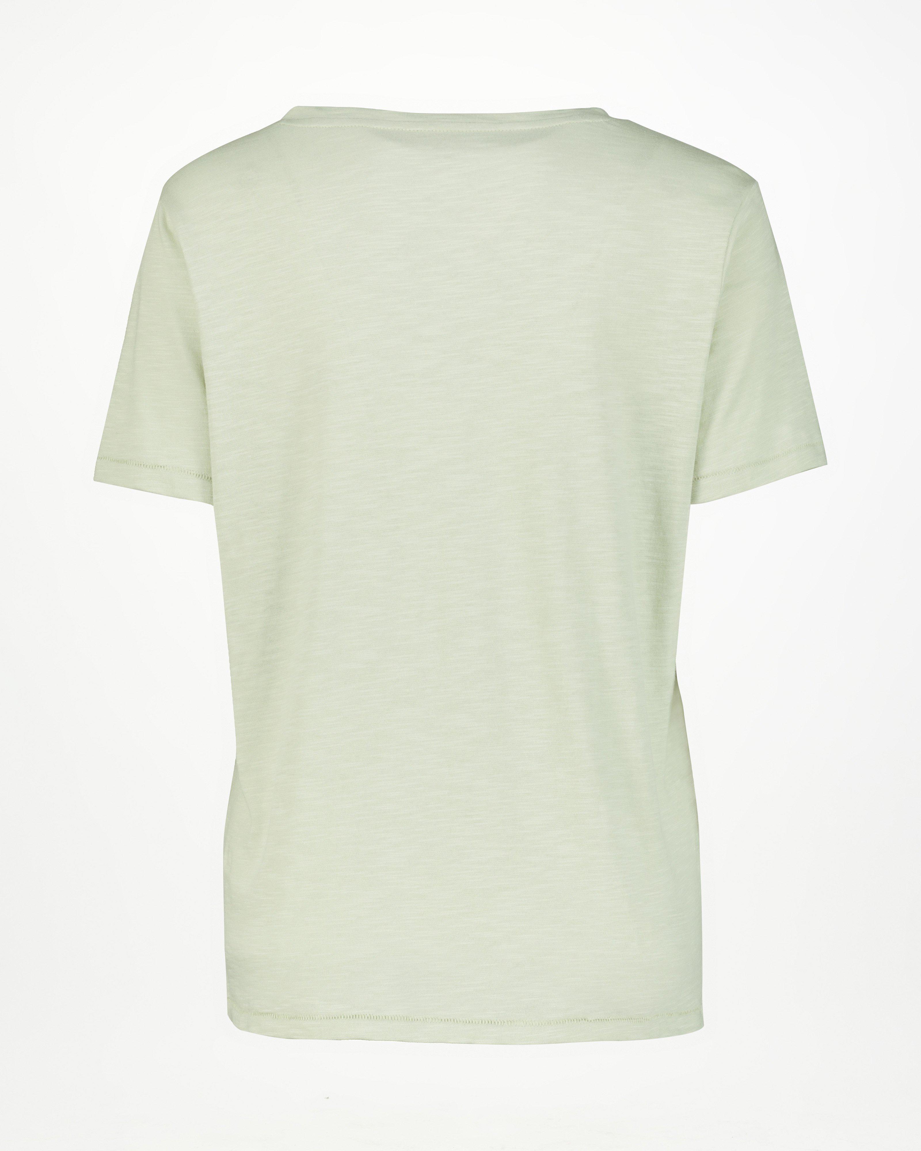 Rare Earth Women’s Vygie V-neck T-shirt -  Sage