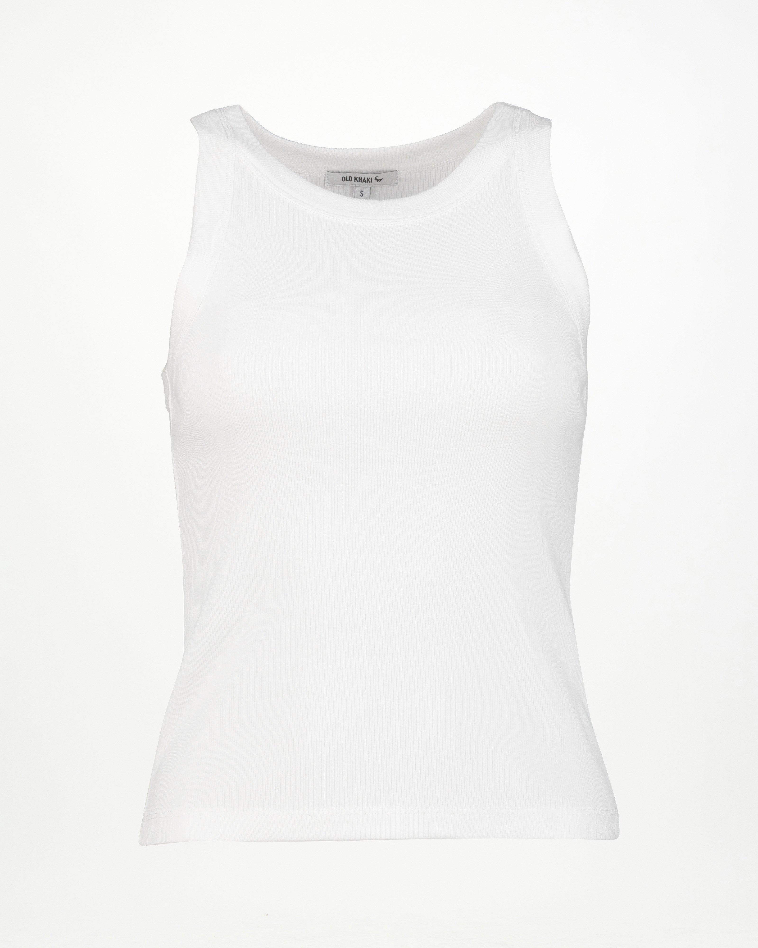 Old Khaki Women's Cara Ribbed Tank Top -  White