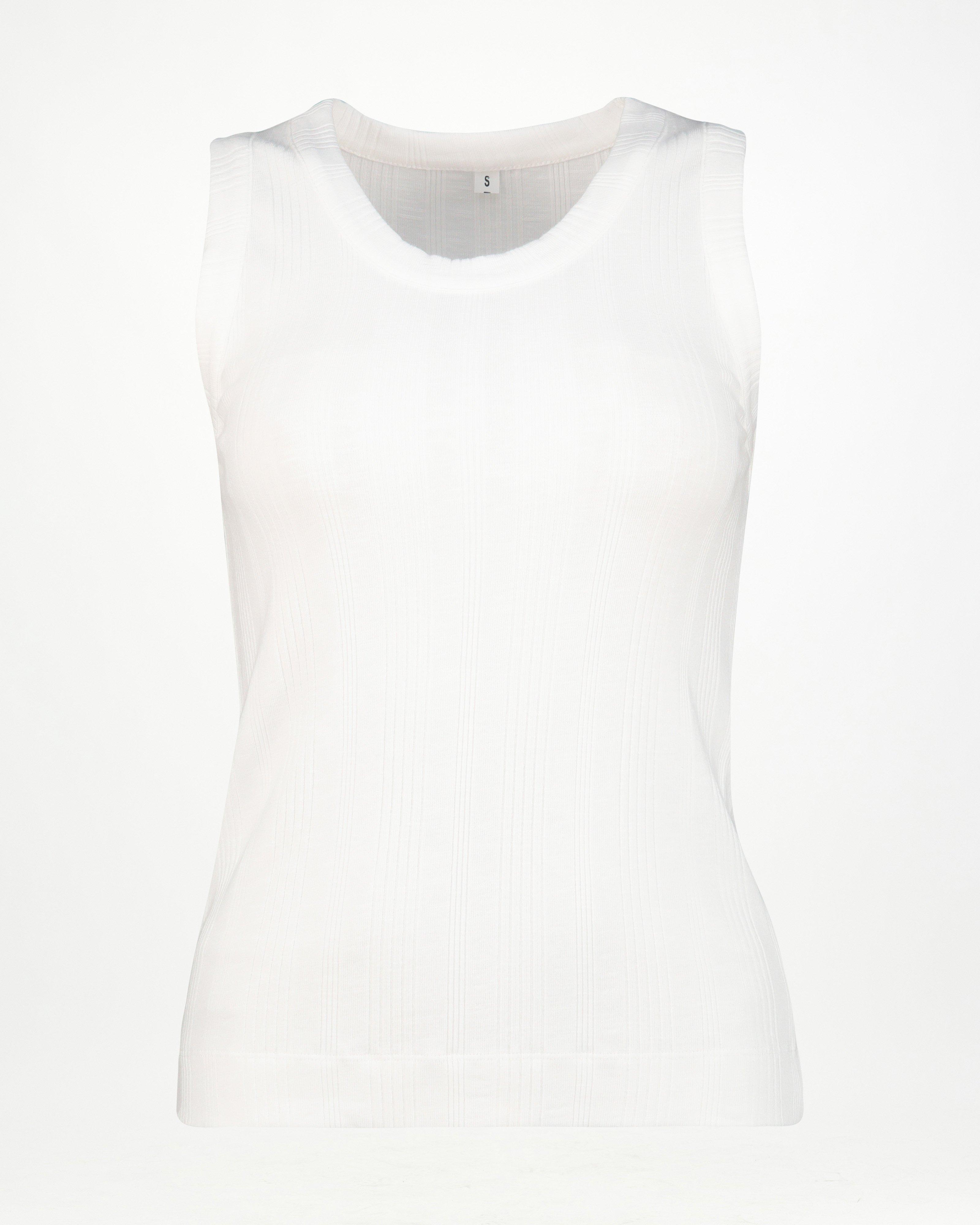 Rare Earth Women’s Porter Rib Vest -  White