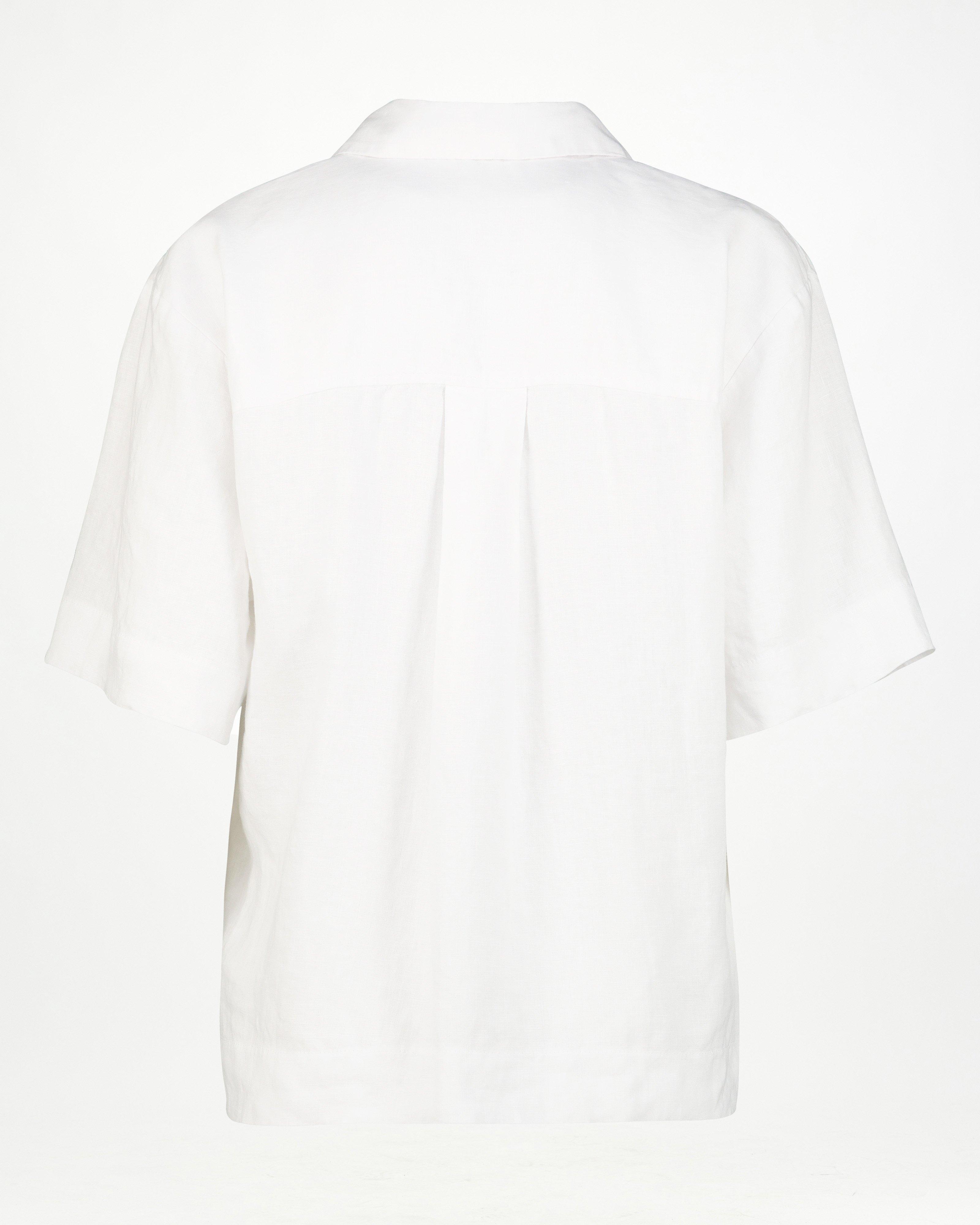 Rare Earth Women’s Kai Linen Top -  White