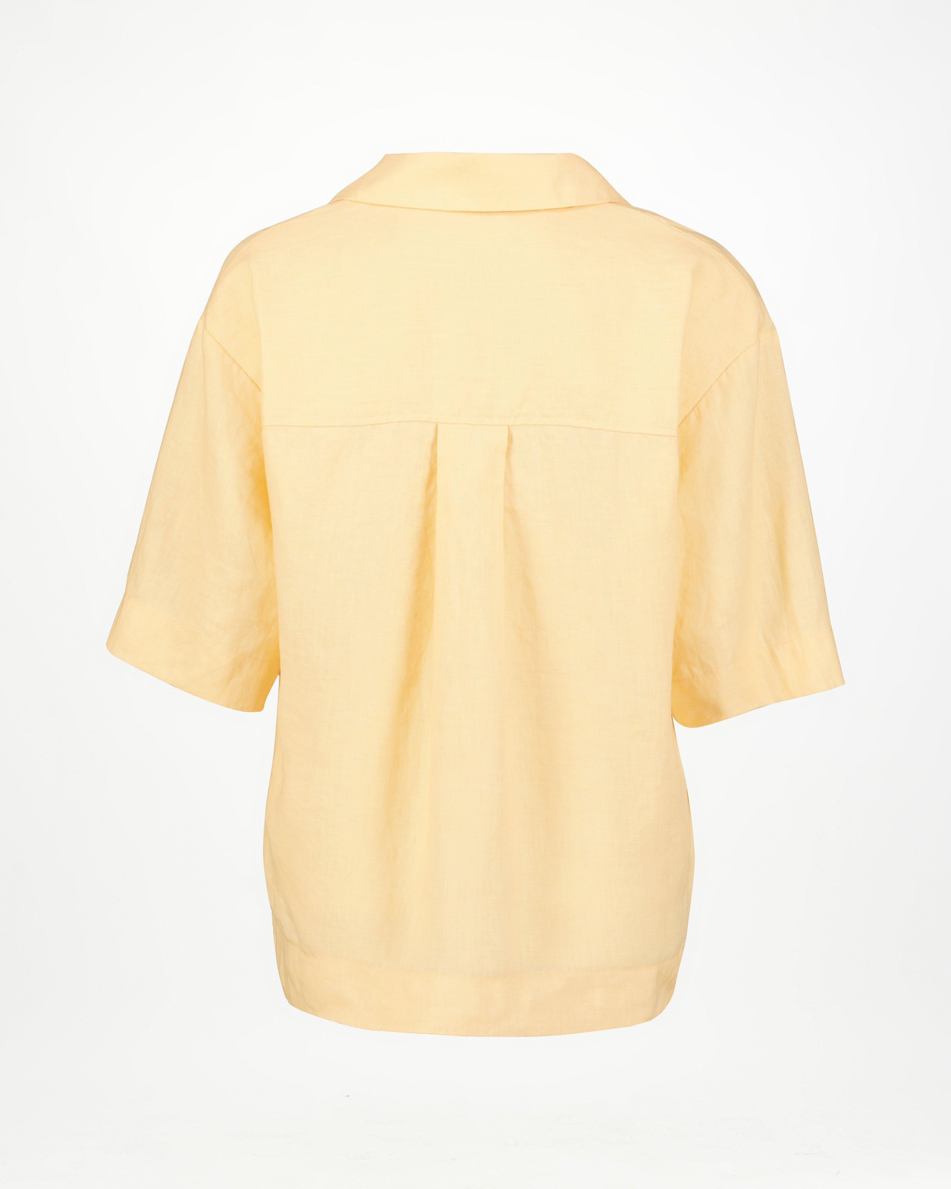 Rare Earth Women’s Kai Linen Top -  Apricot