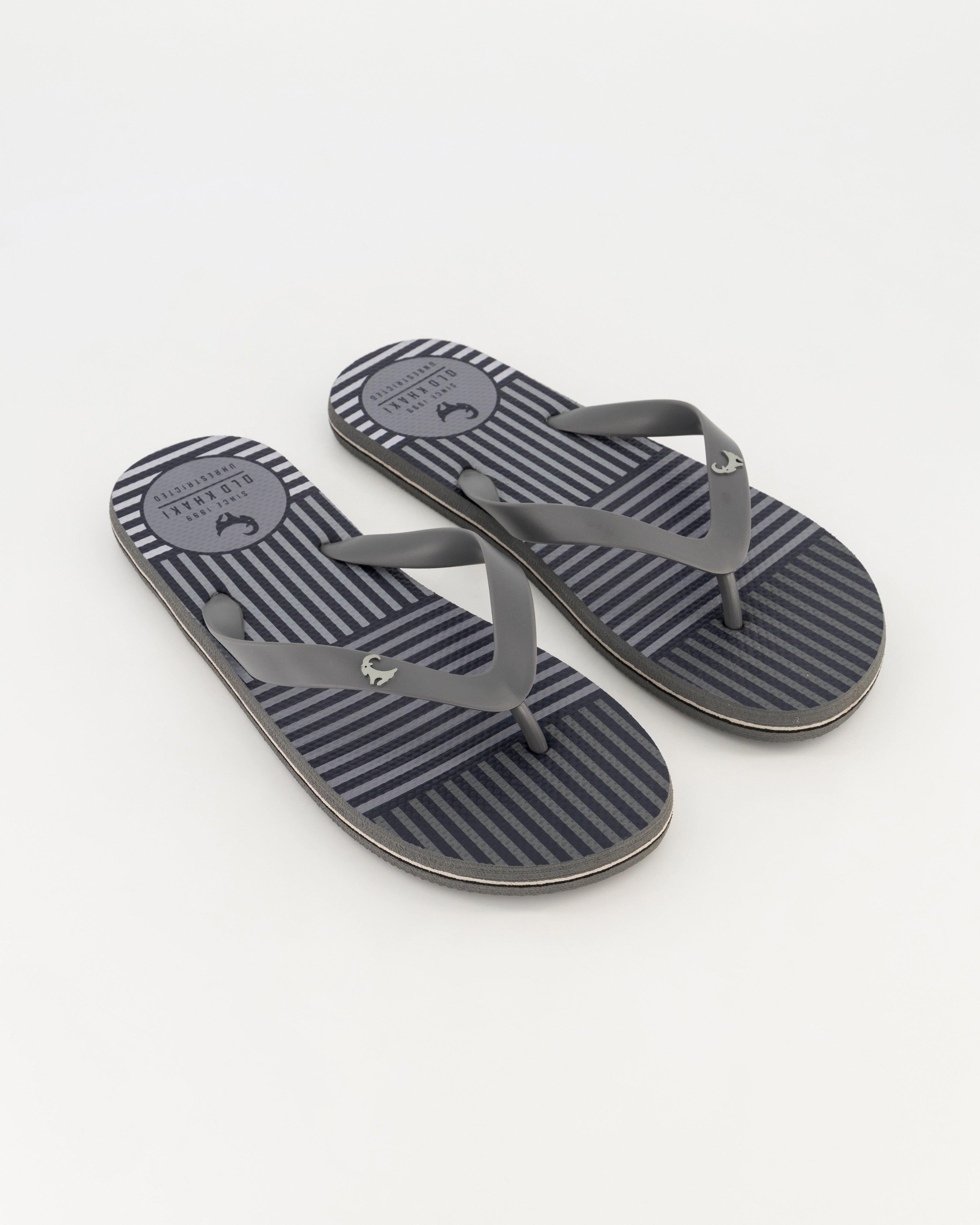 Old Khaki Men's Pacifico Flip Flops -  Grey