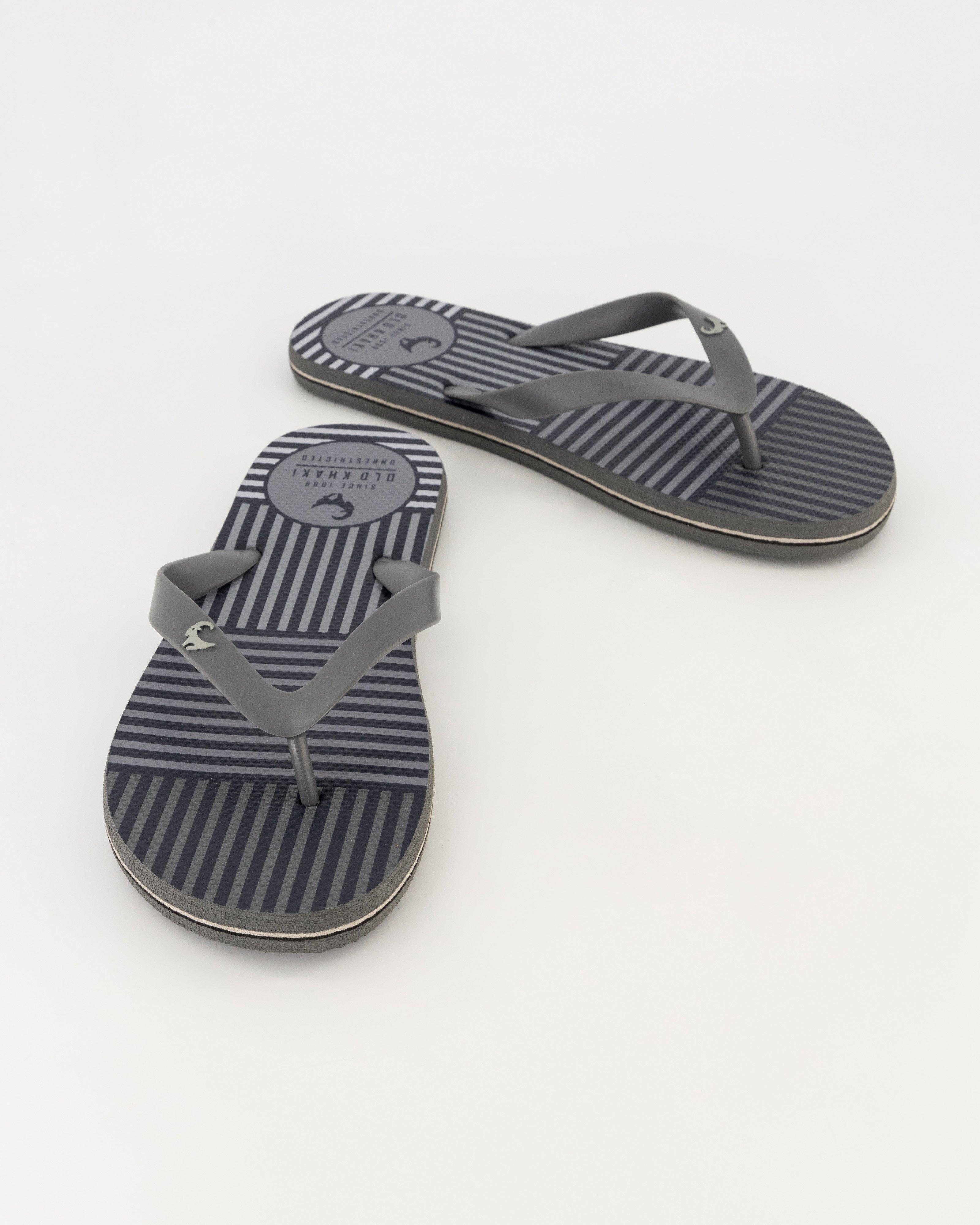 Old Khaki Men's Pacifico Flip Flops -  Grey