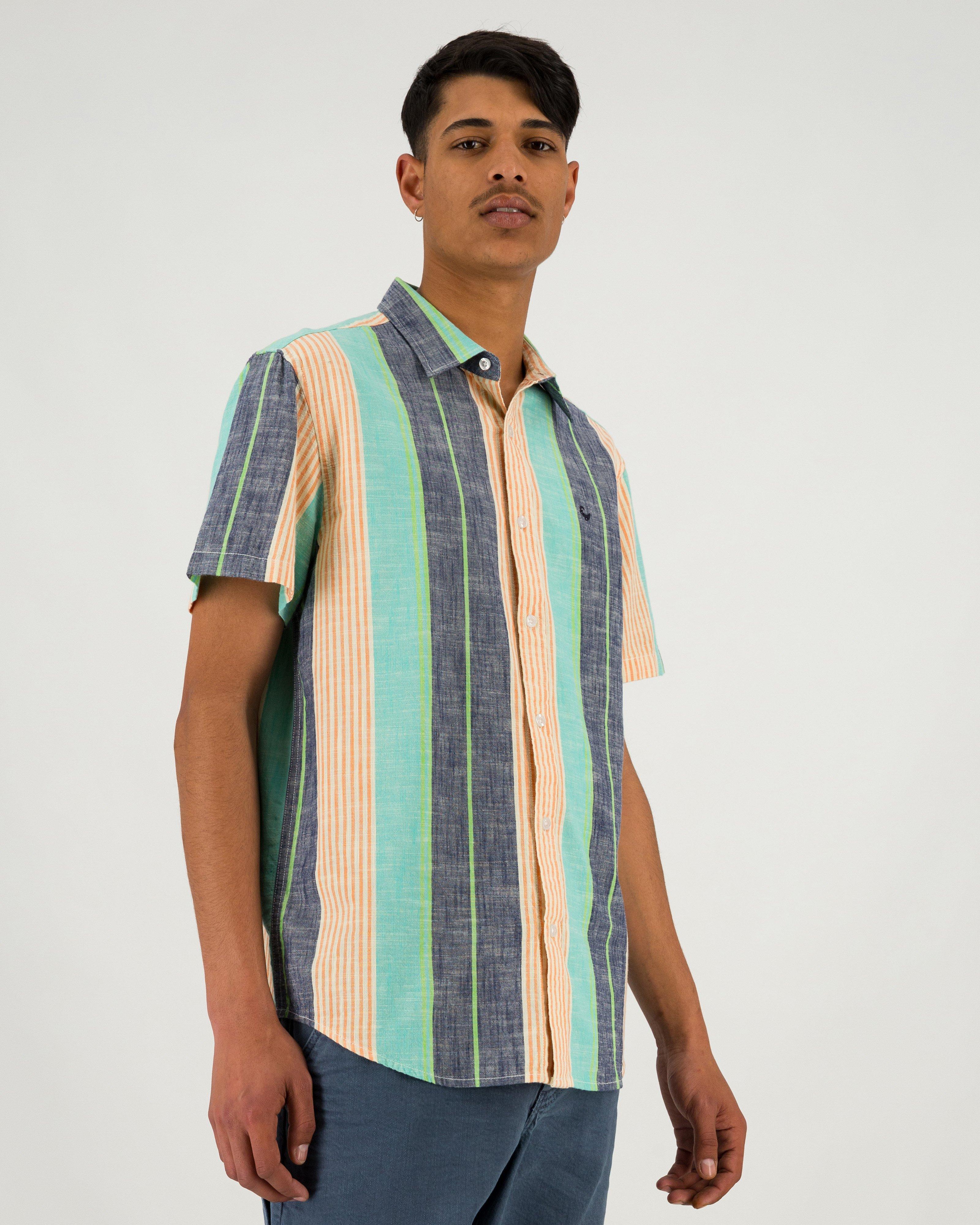 Men’s Toni Stripe Shirt  -  Blue