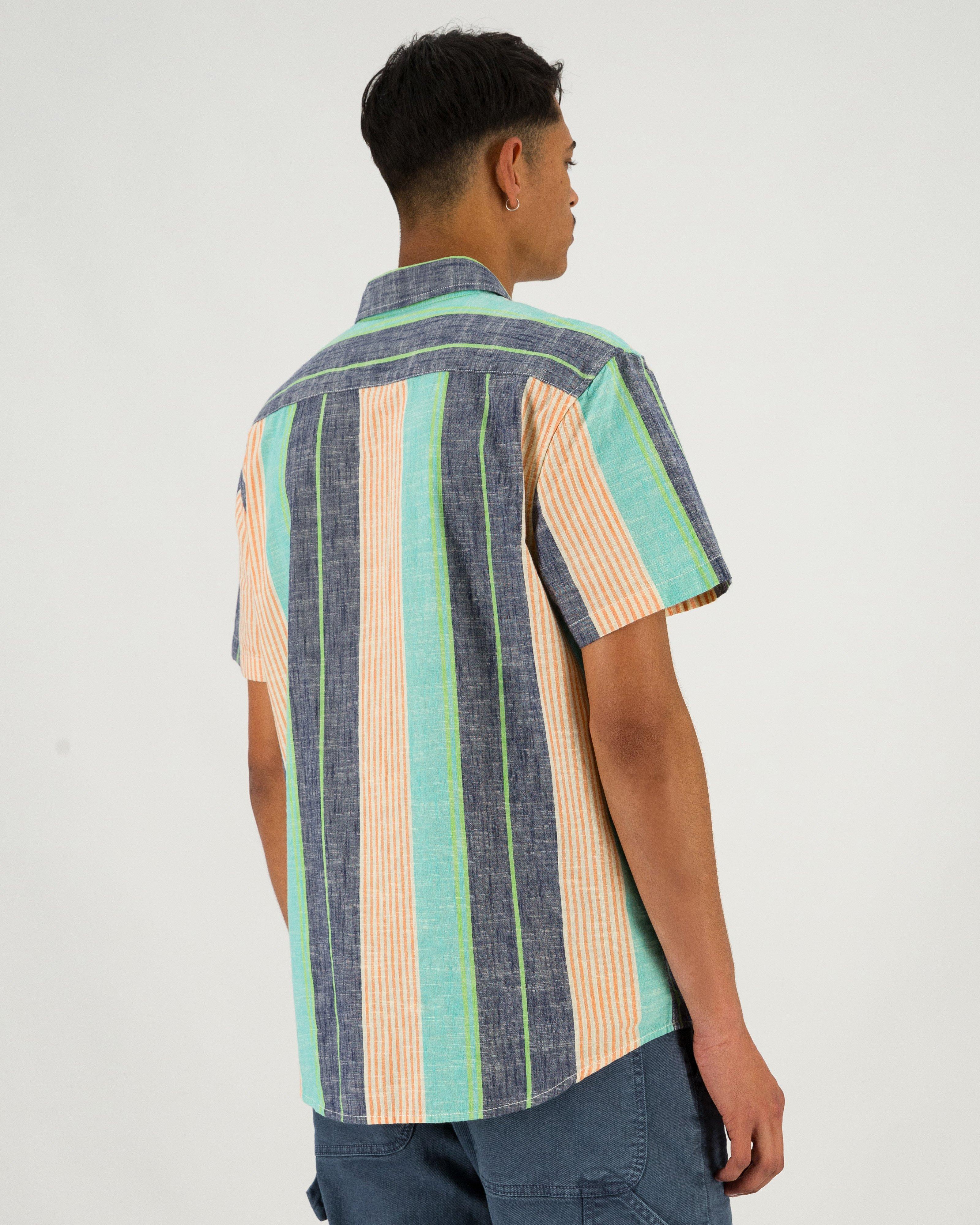 Men’s Toni Stripe Shirt  -  Blue