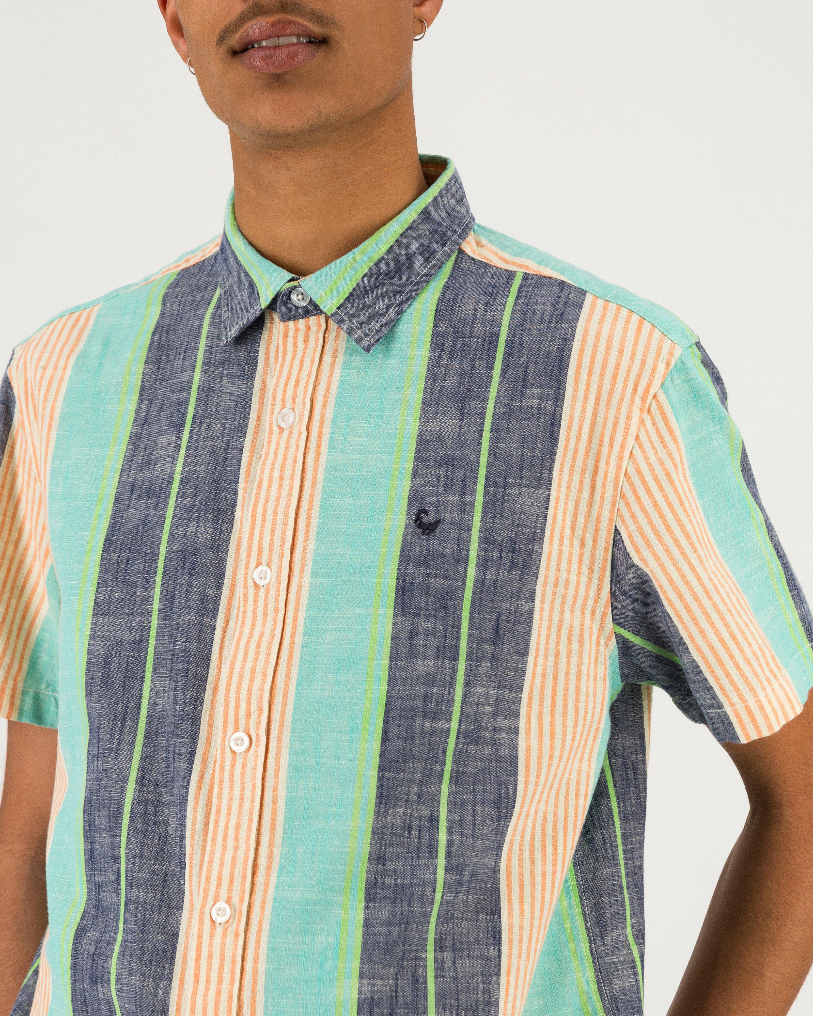 Men’s Toni Stripe Shirt  -  Blue