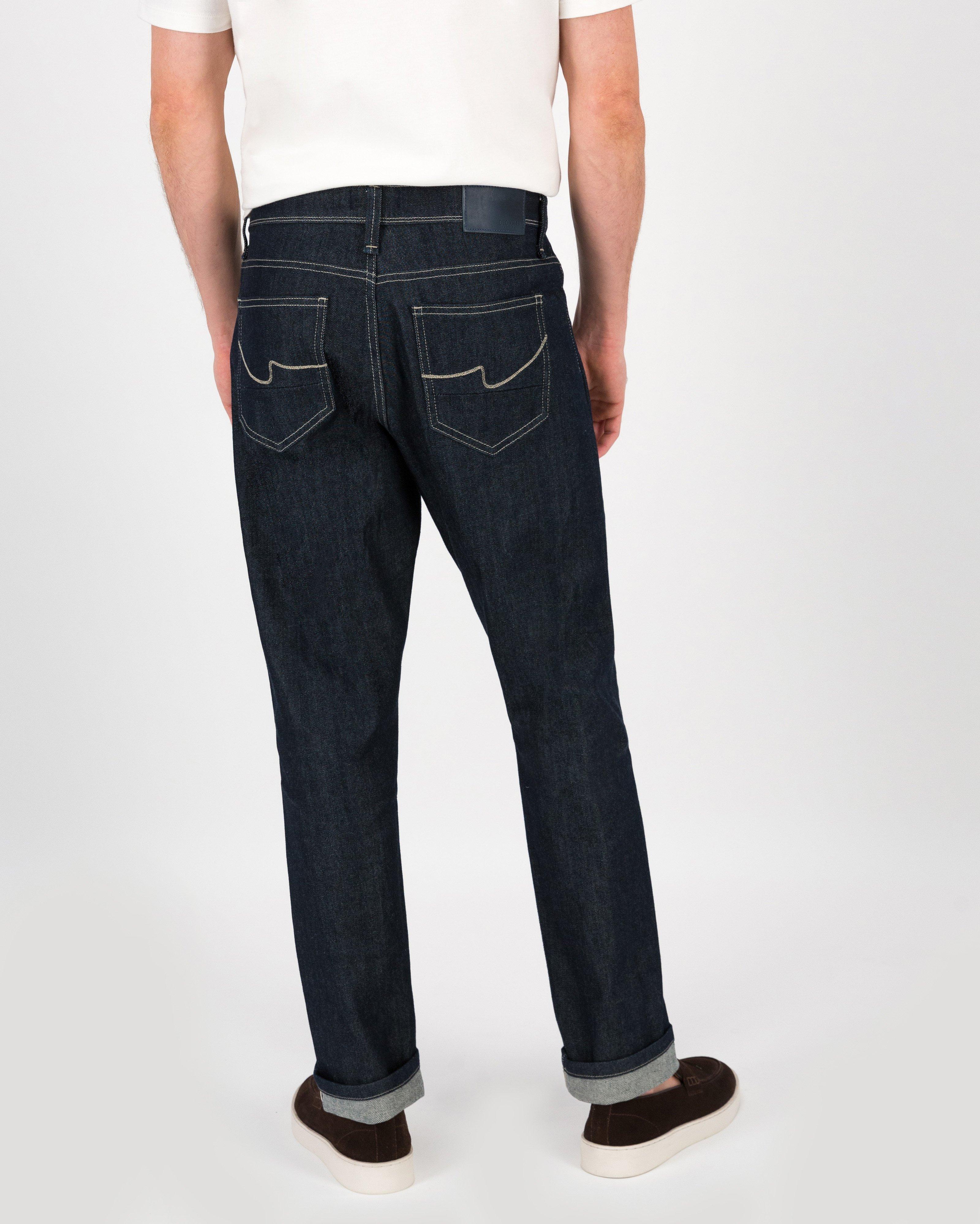 Men's Mayson Slim Fit Dark Wash Denim  -  Blue