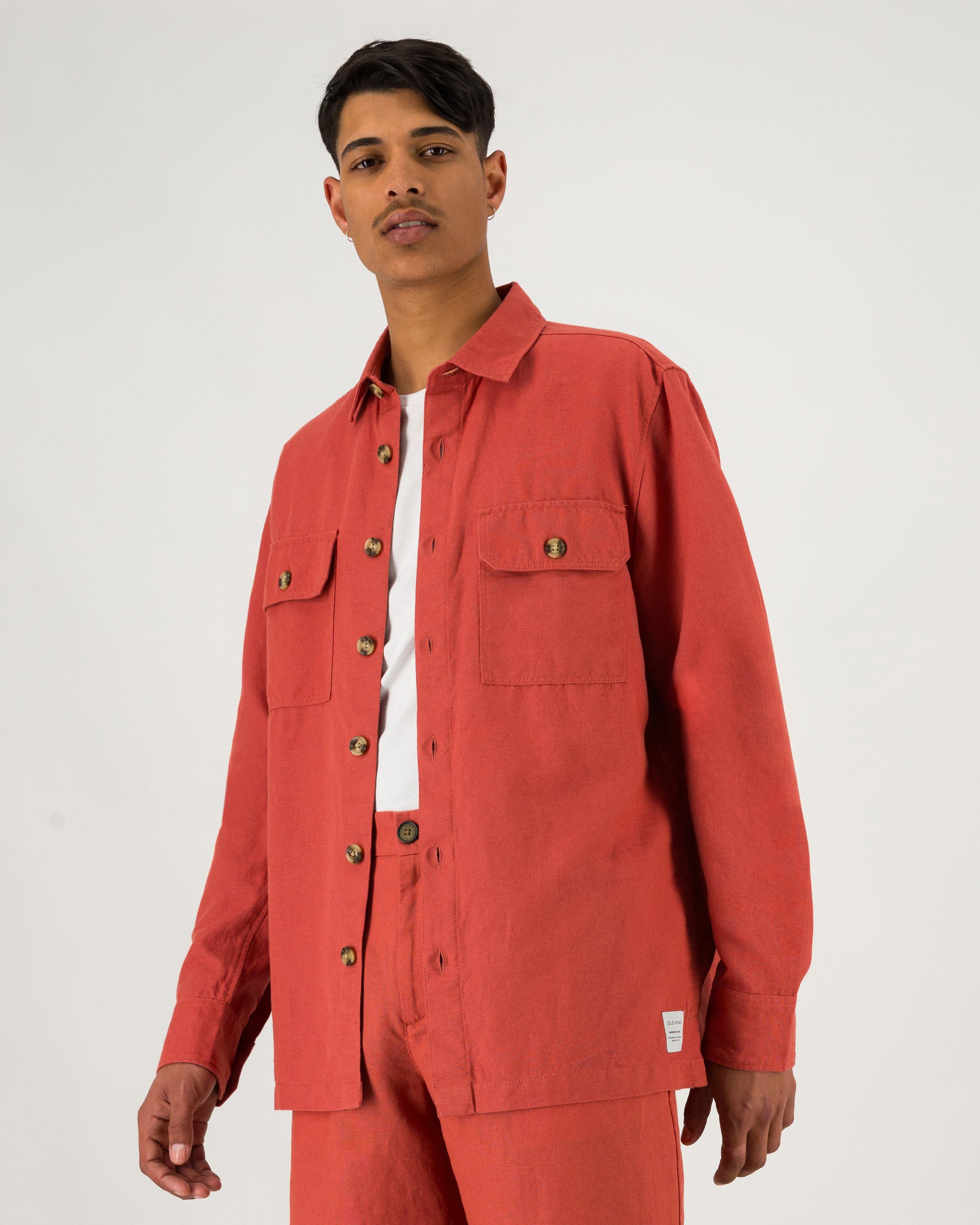  Men’s Morgan Shacket  -  Red