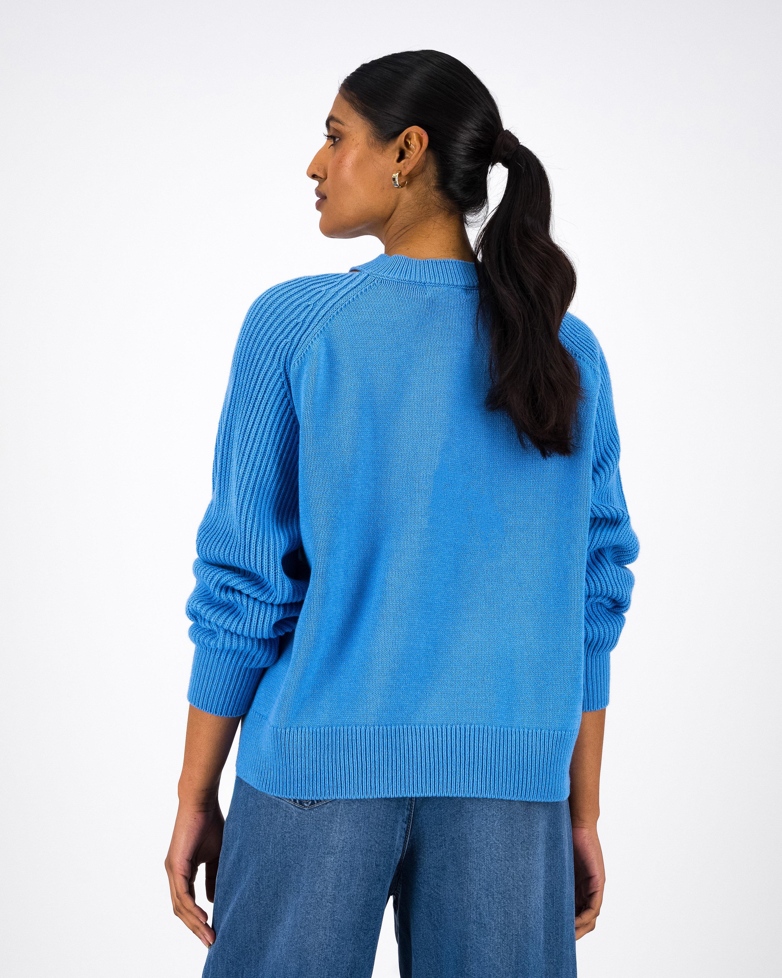 Torie Cutout Detail Knitwear -  Blue