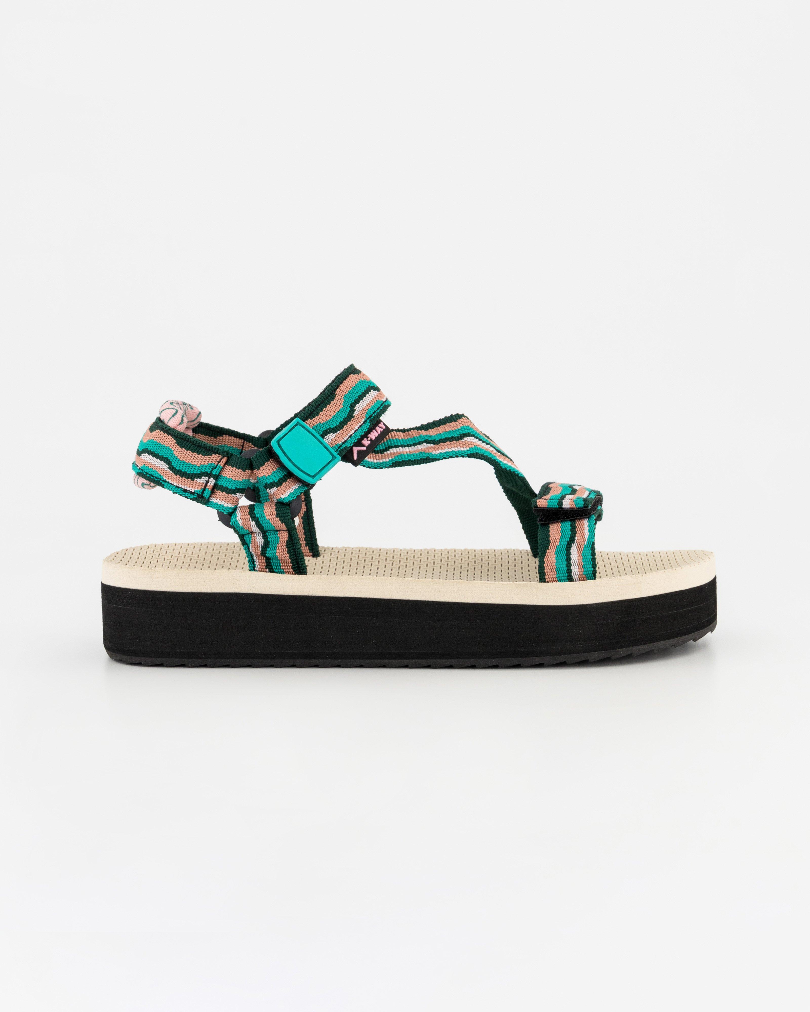 K-Way Kids Flash Platform Sandals -  Aqua