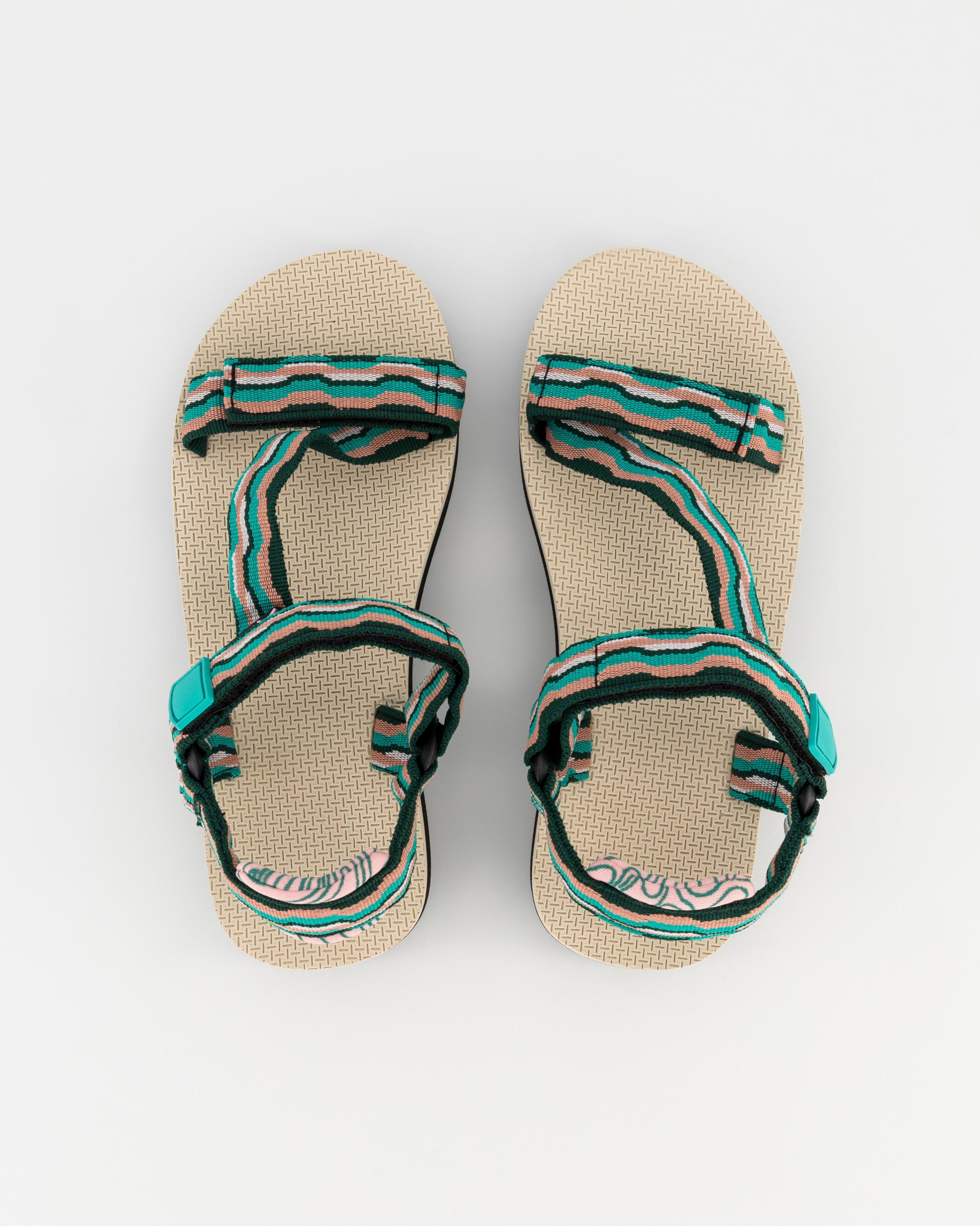 K-Way Kids Flash Platform Sandals -  Aqua