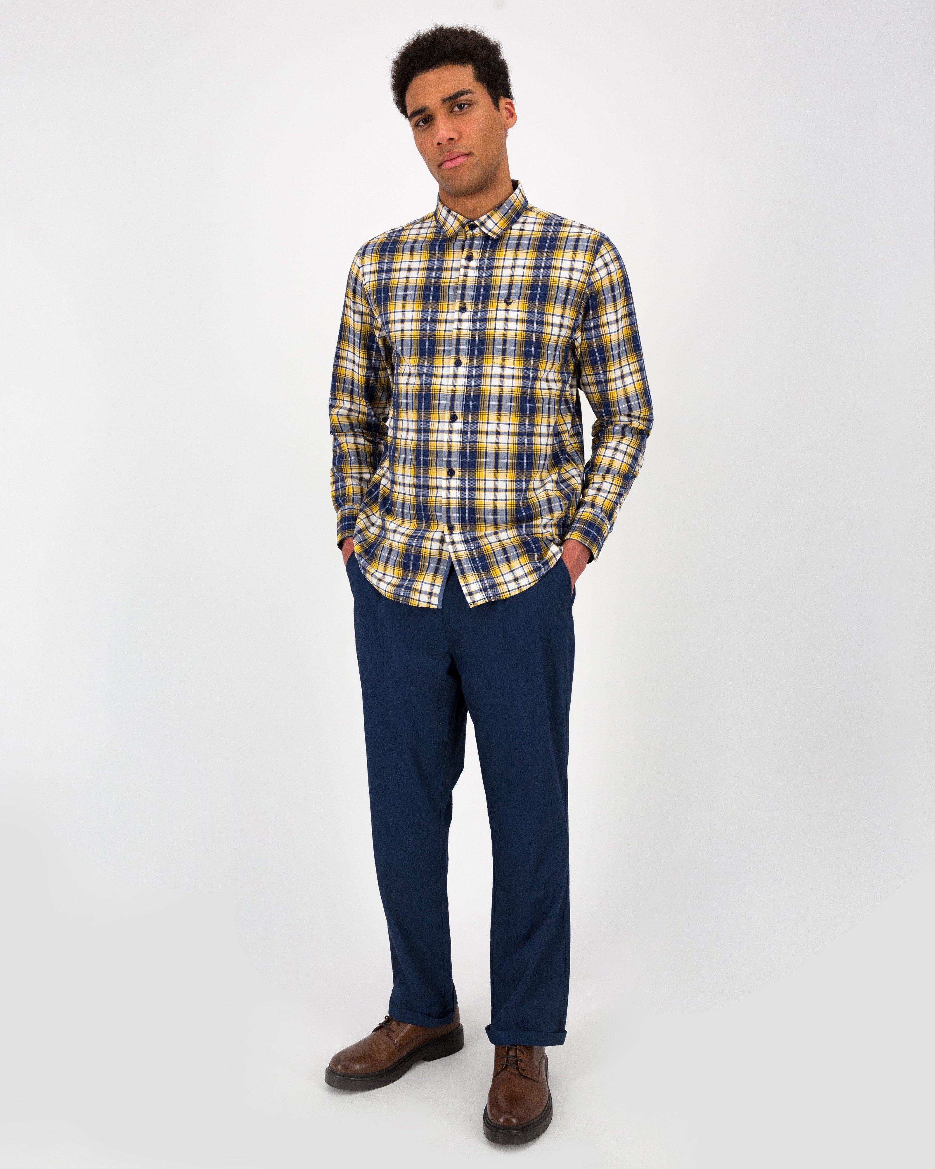 Men’s Warren Check Shirt  -  Blue