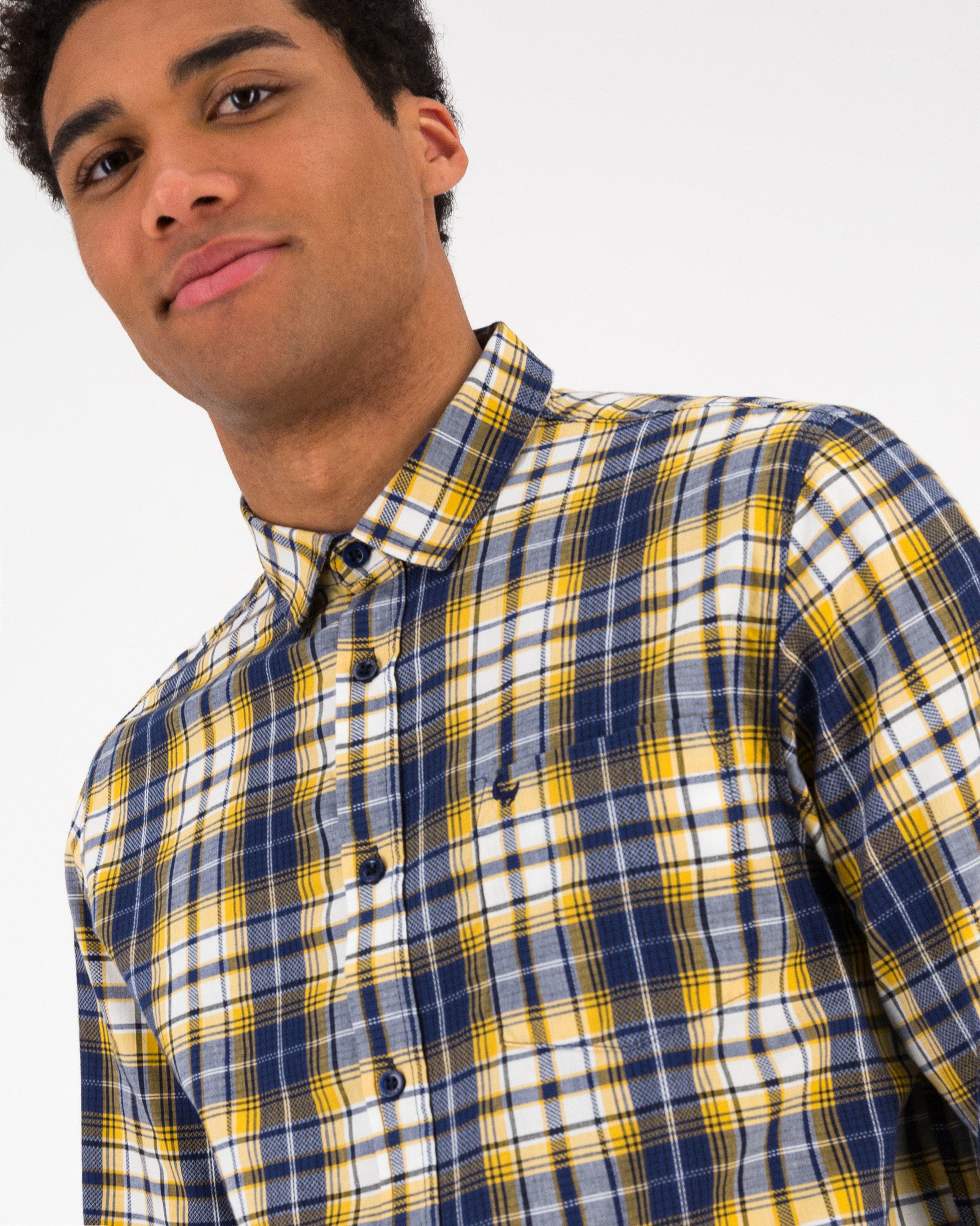 Men’s Warren Check Shirt  -  Blue