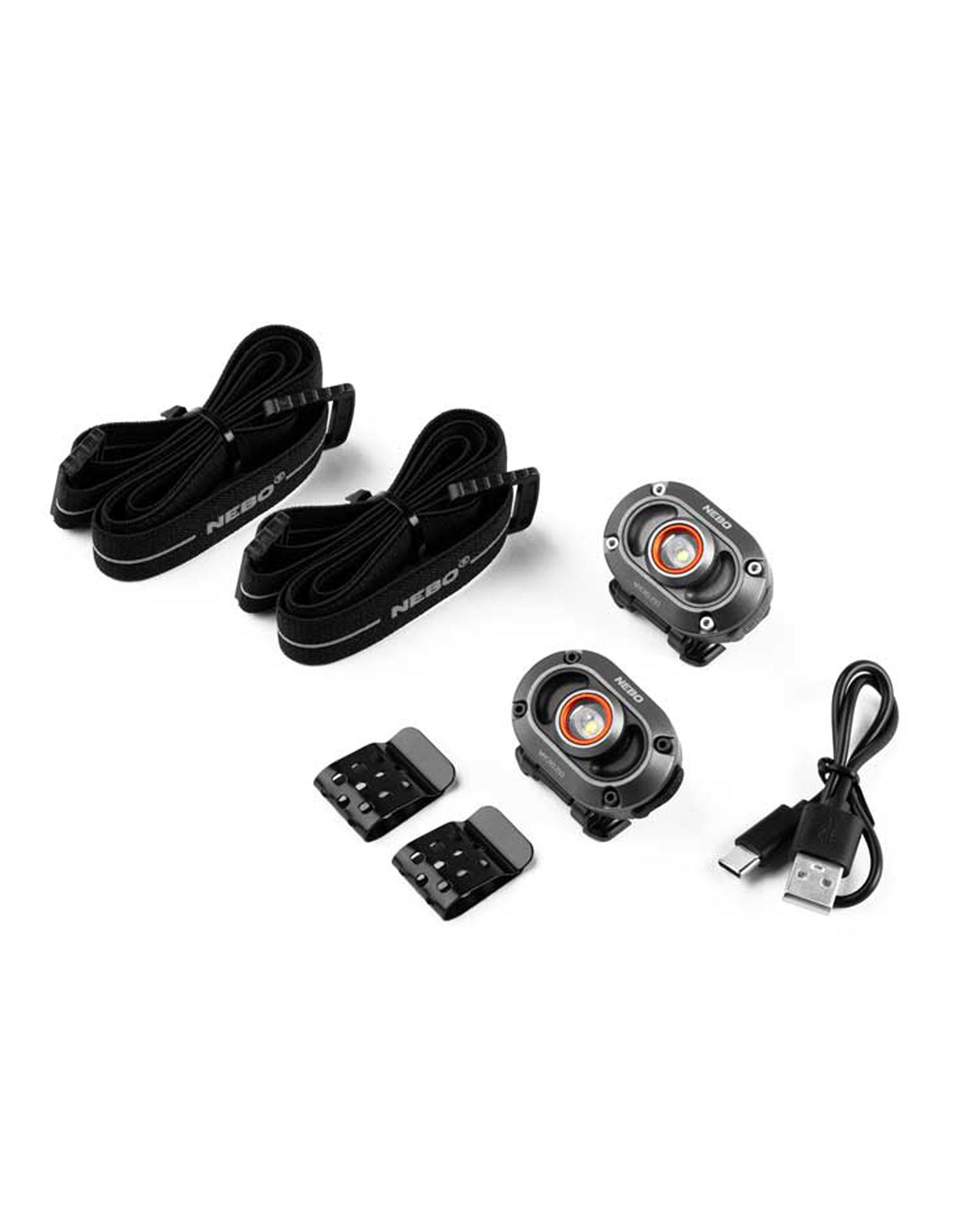 Nebo Mycro 250 Lumen Headlamp – 2 Pack  -  Black