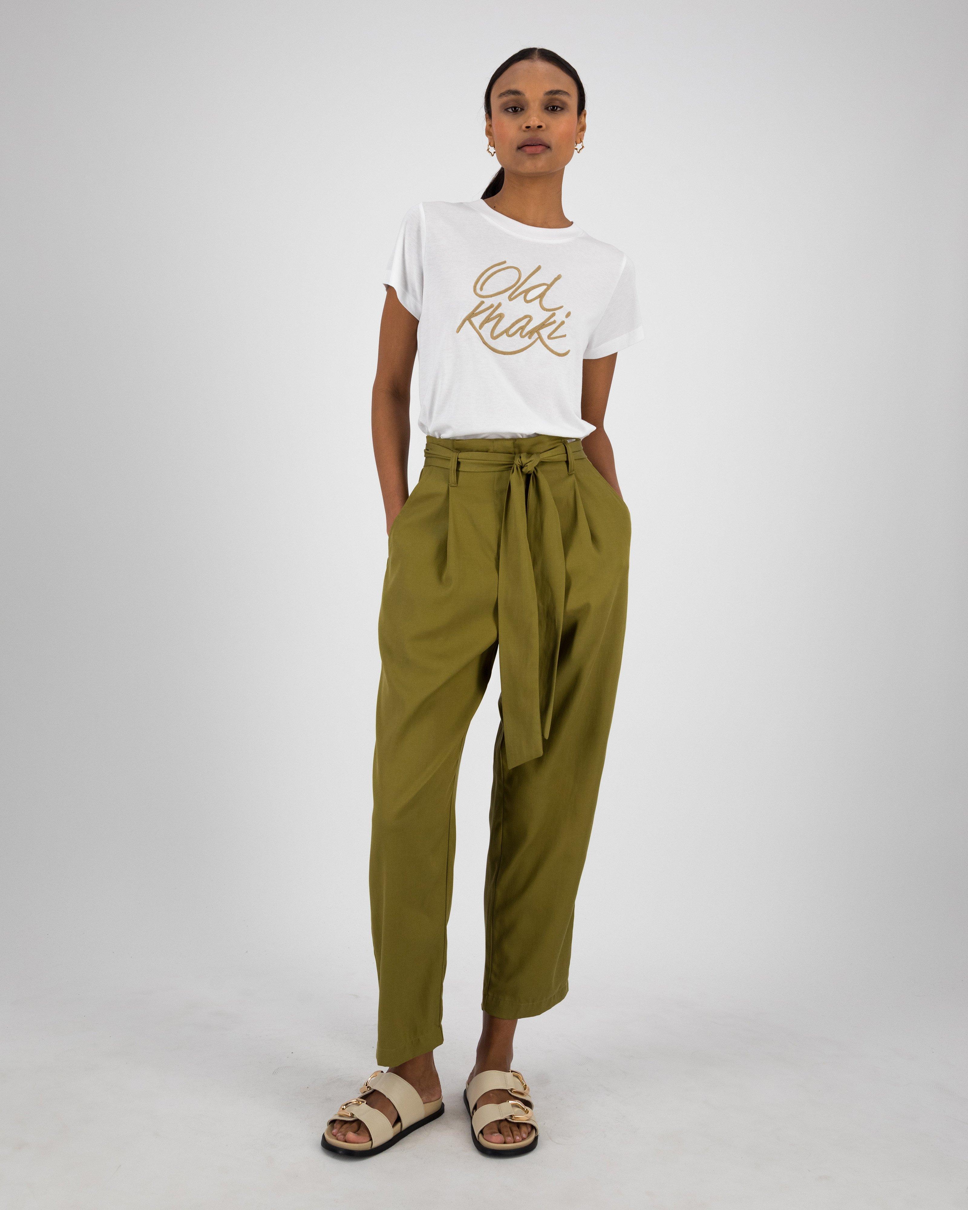 Women’s Jenna Paperbag Pants  -  Olive