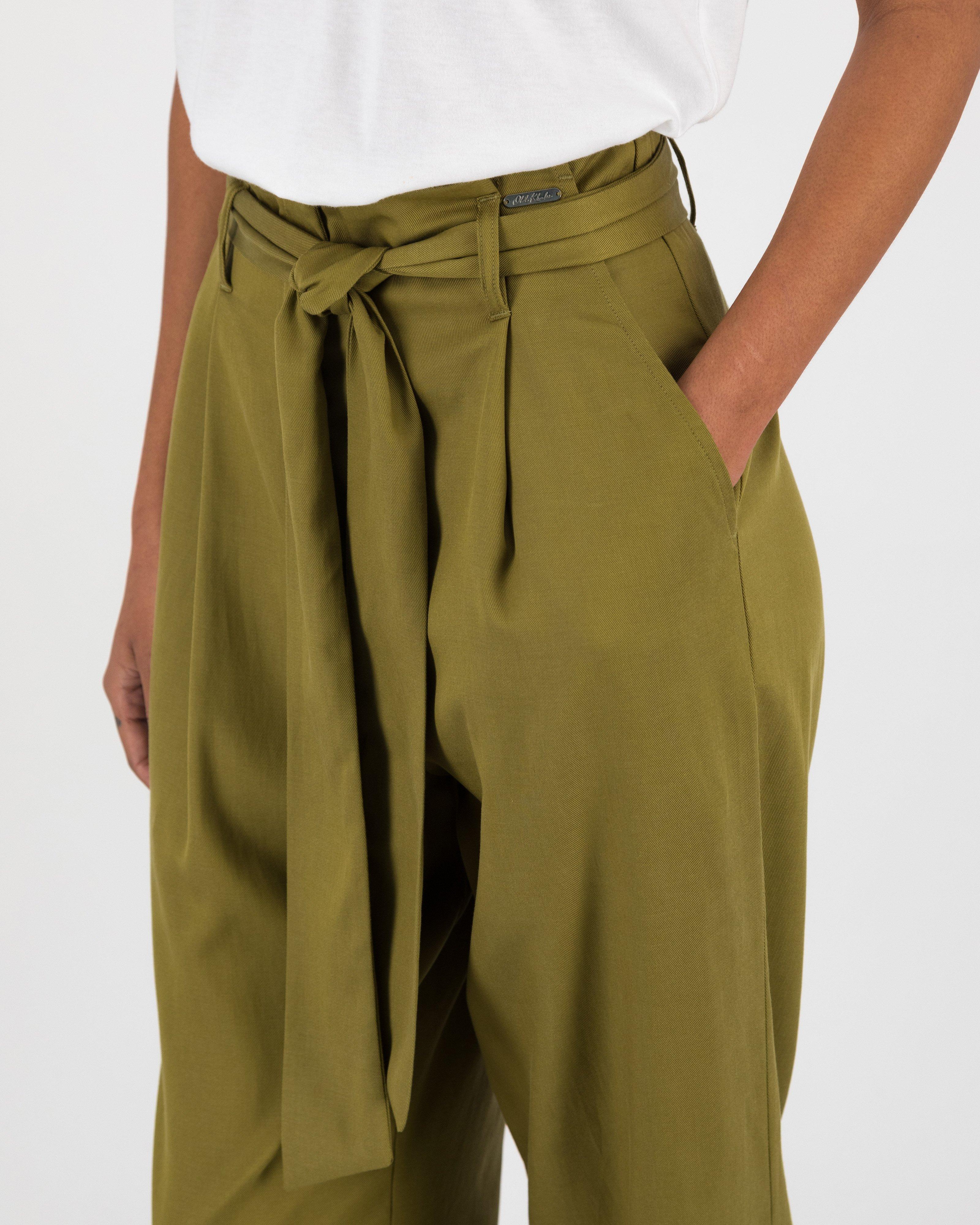 Women’s Jenna Paperbag Pants  -  Olive