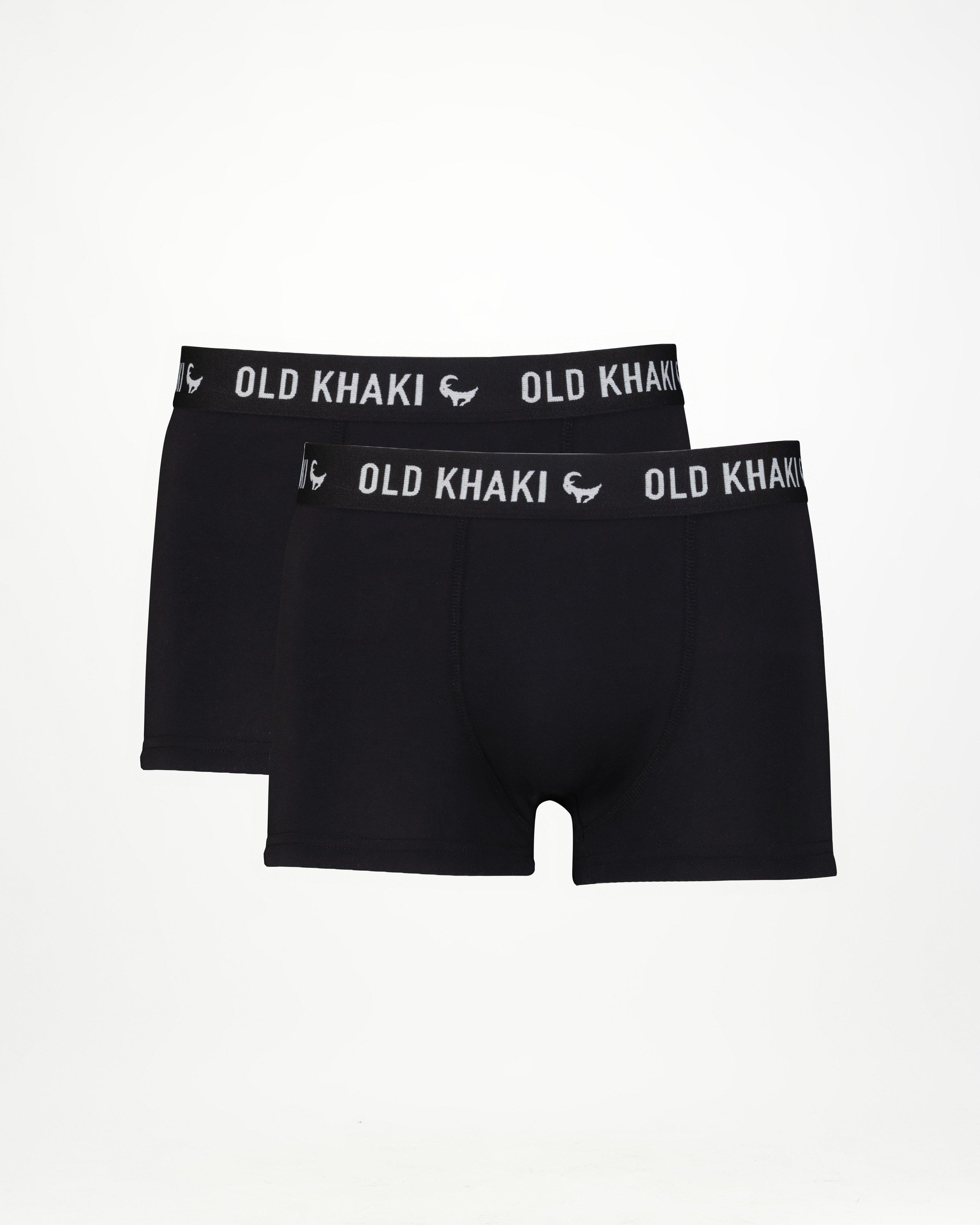 Men’s 2-Pack Boxer Briefs  -  Black