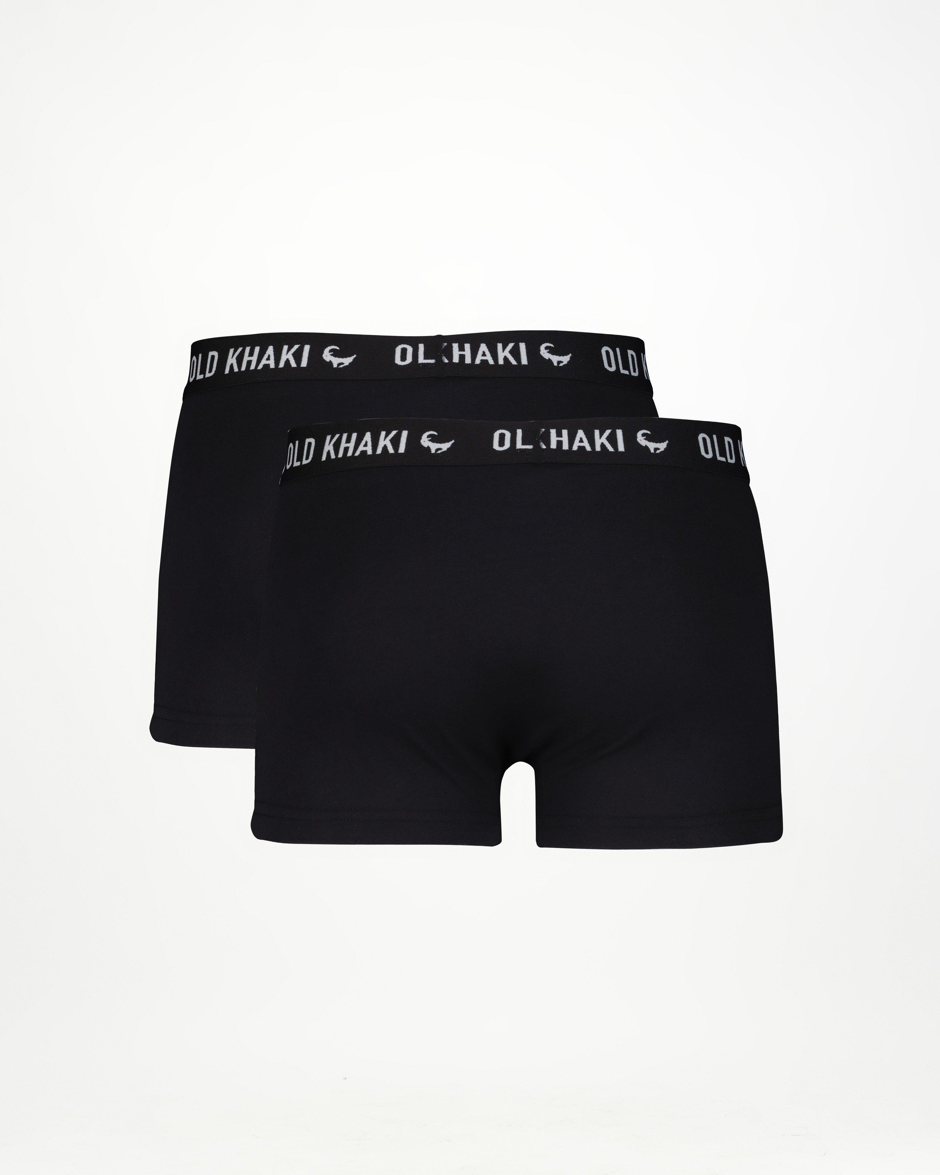 Men’s 2-Pack Boxer Briefs  -  Black