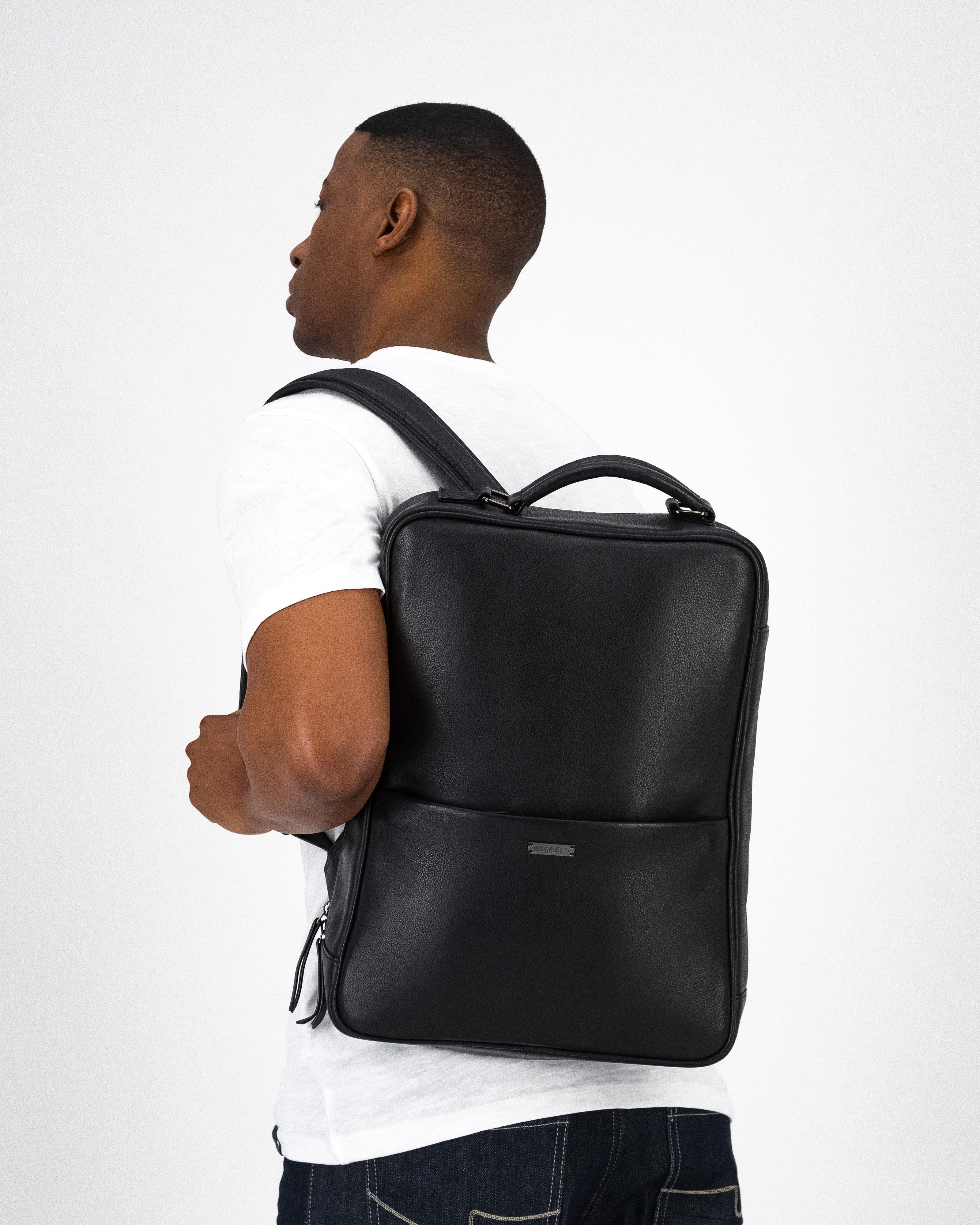 Men’s Landon Leather Bag  -  Black