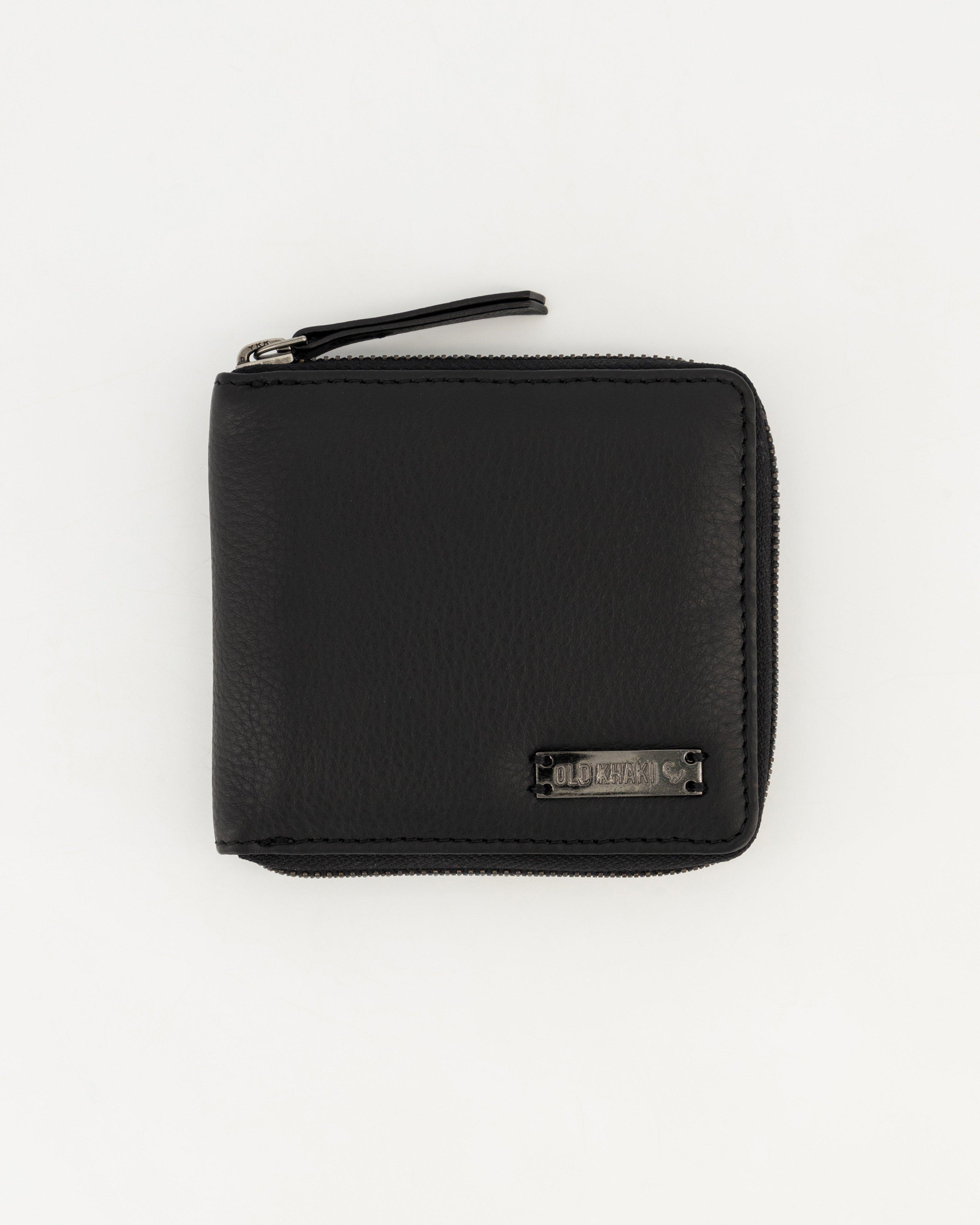 Men’s Limry Zip-Around Wallet  -  Black