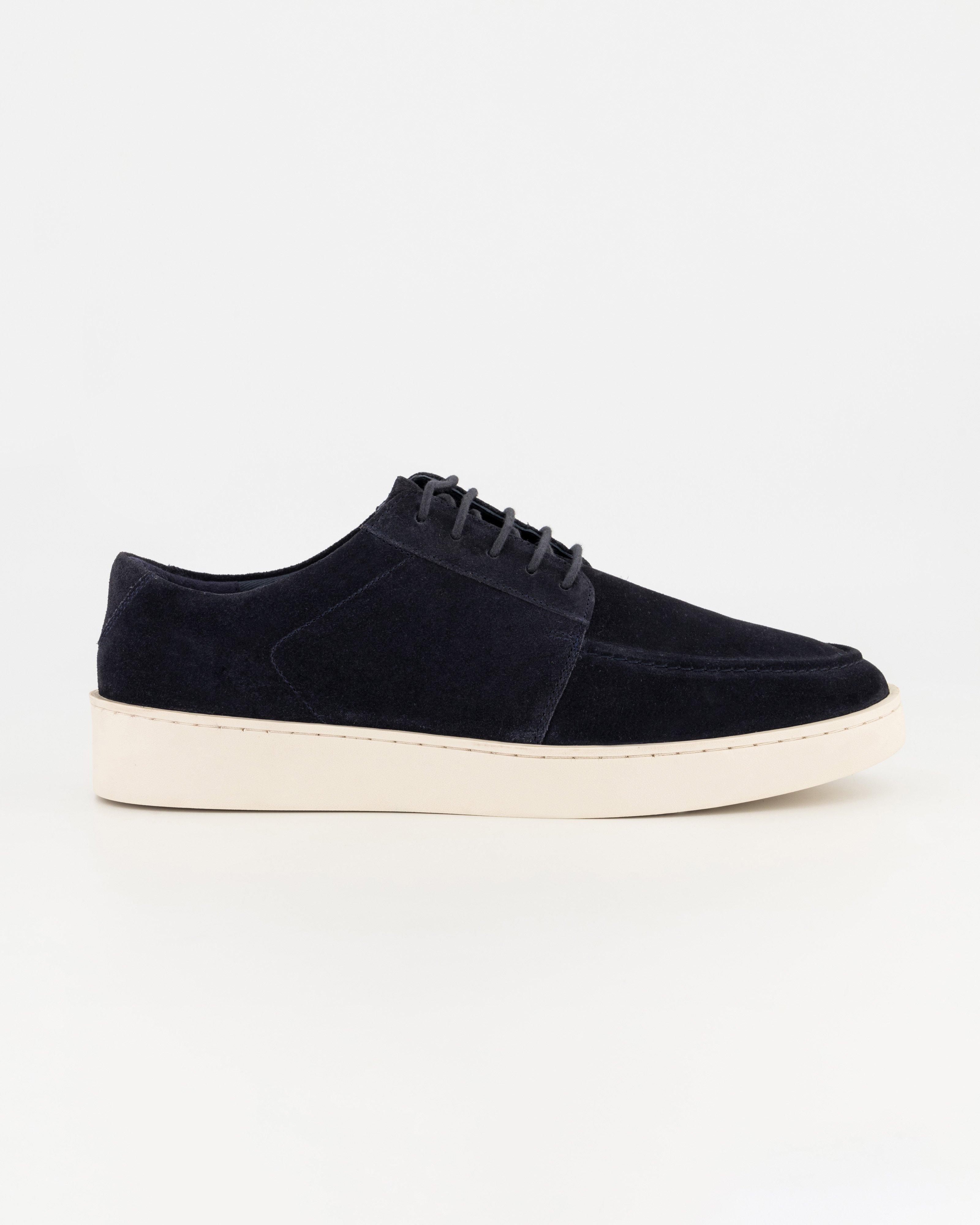 Men's Benito Suede Leather Boat Shoe  -  Navy