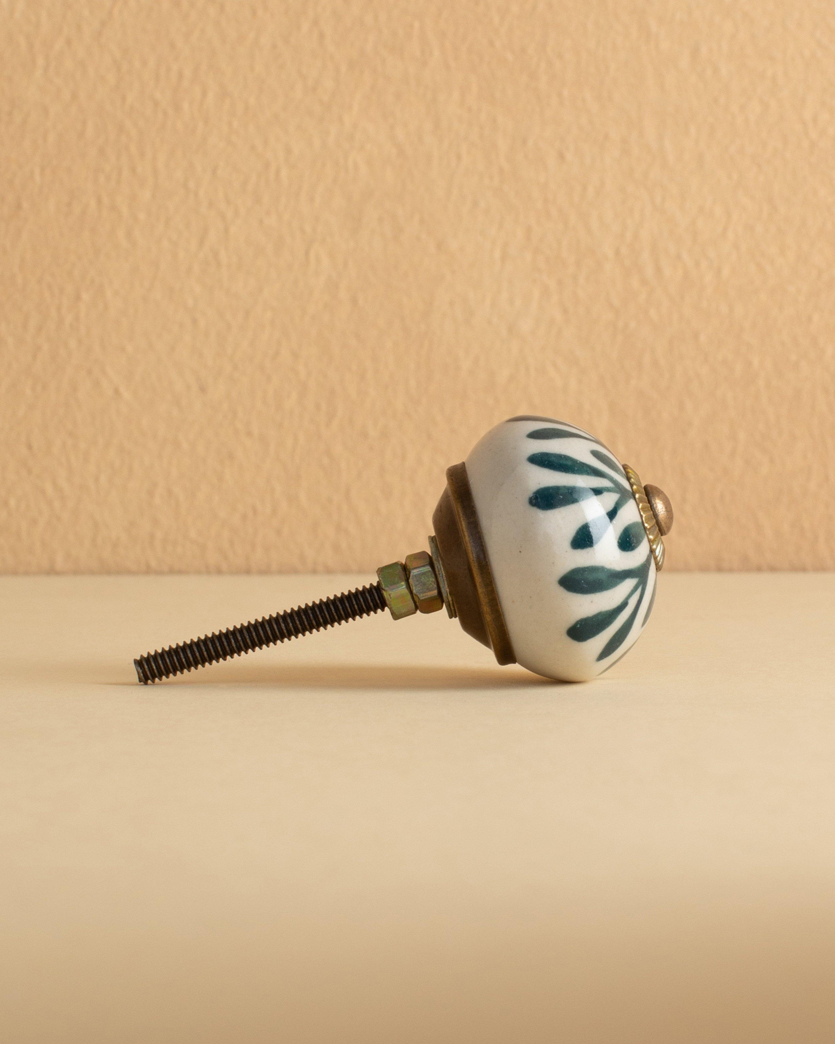 Teal Melon Knob -  Green