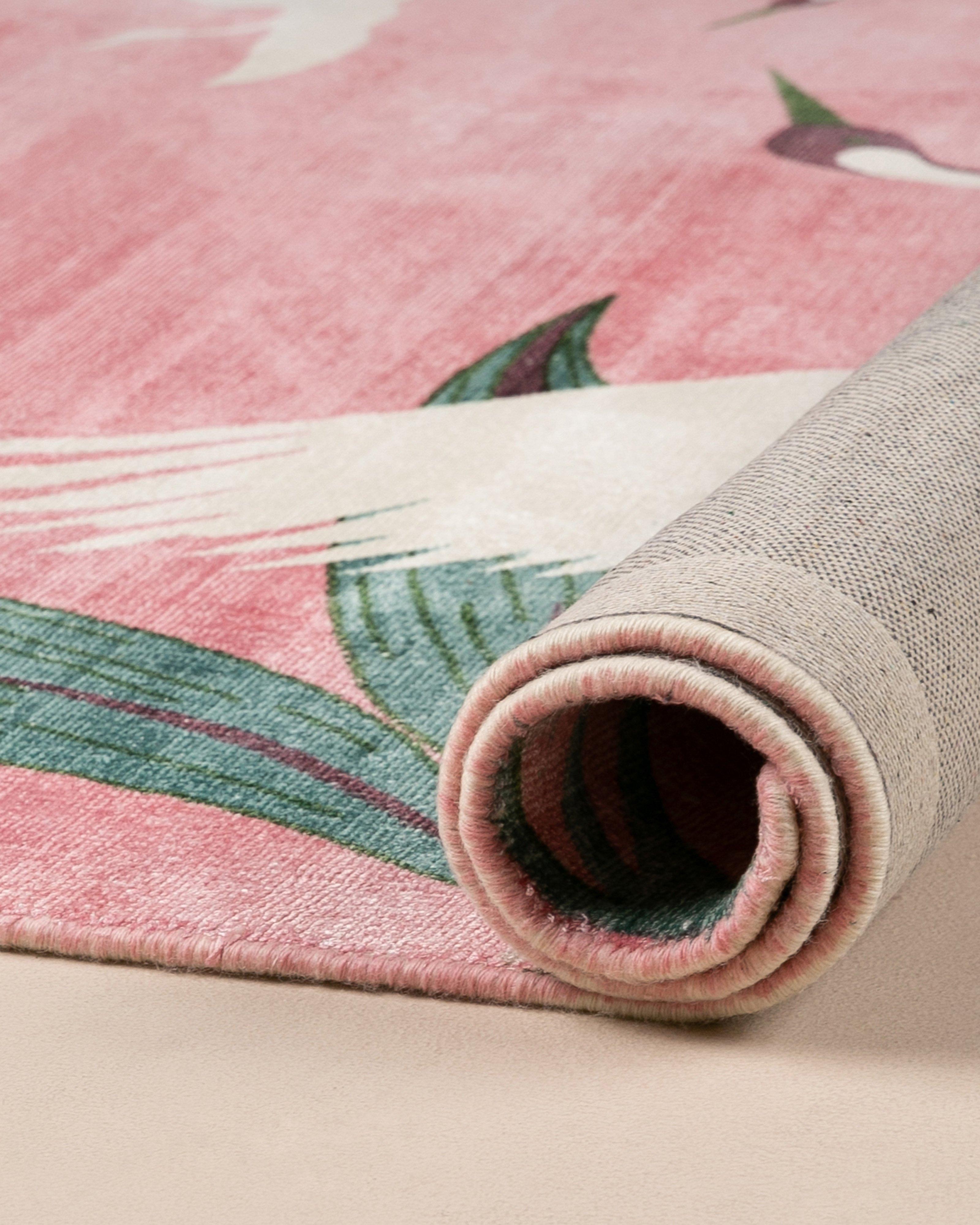 Stork Rug - 200cm x 300cm -  Pink